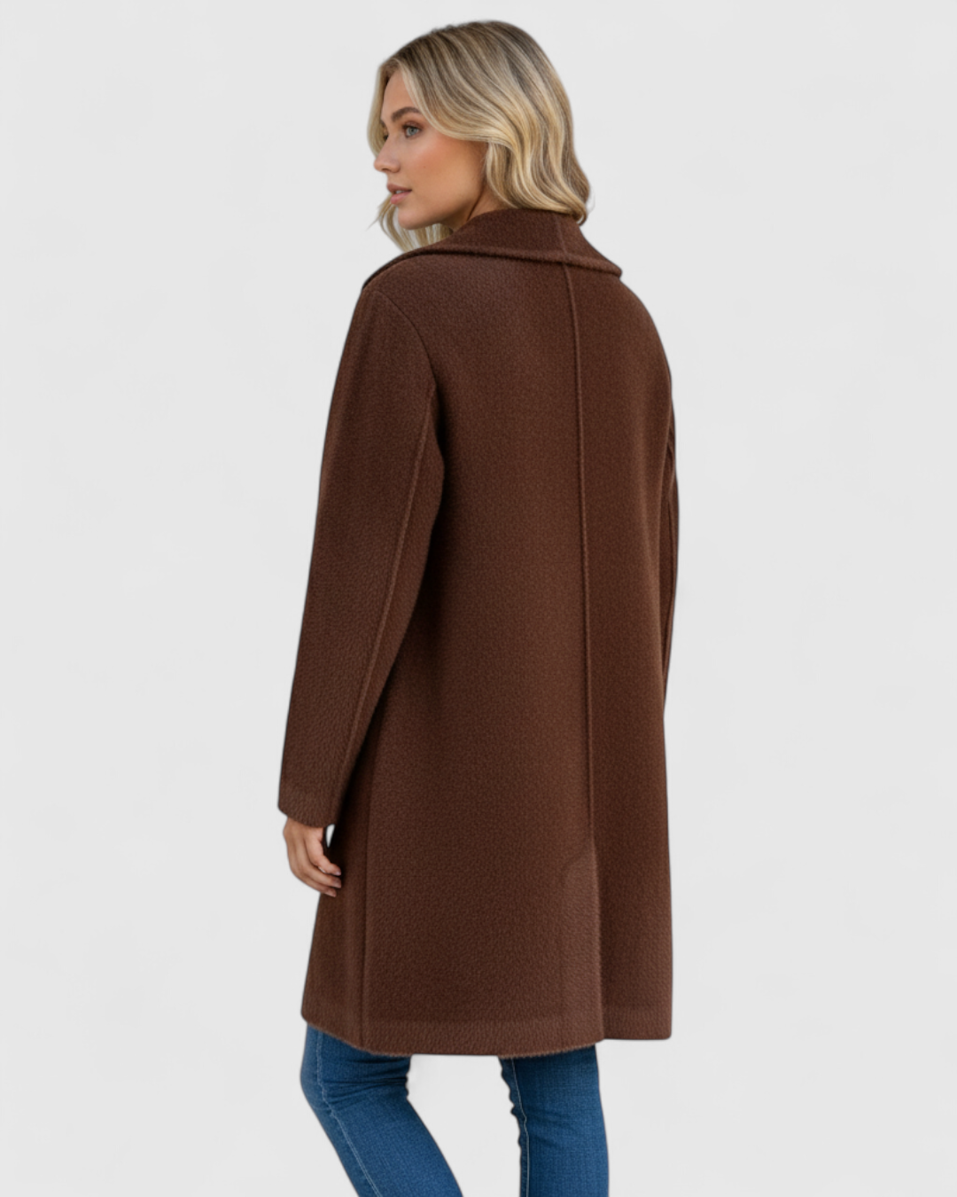 Liliosa | Giacca Invernale Donna Elegante e Confortevole - - giacca giacca a bottoni giacca autunno giacca calda giacca comfort giacca elegante giacca in lana giacca Lente giacca longline giacca moda giacca taglie grandi giacca tasche giacca versatile - Concept Palermo