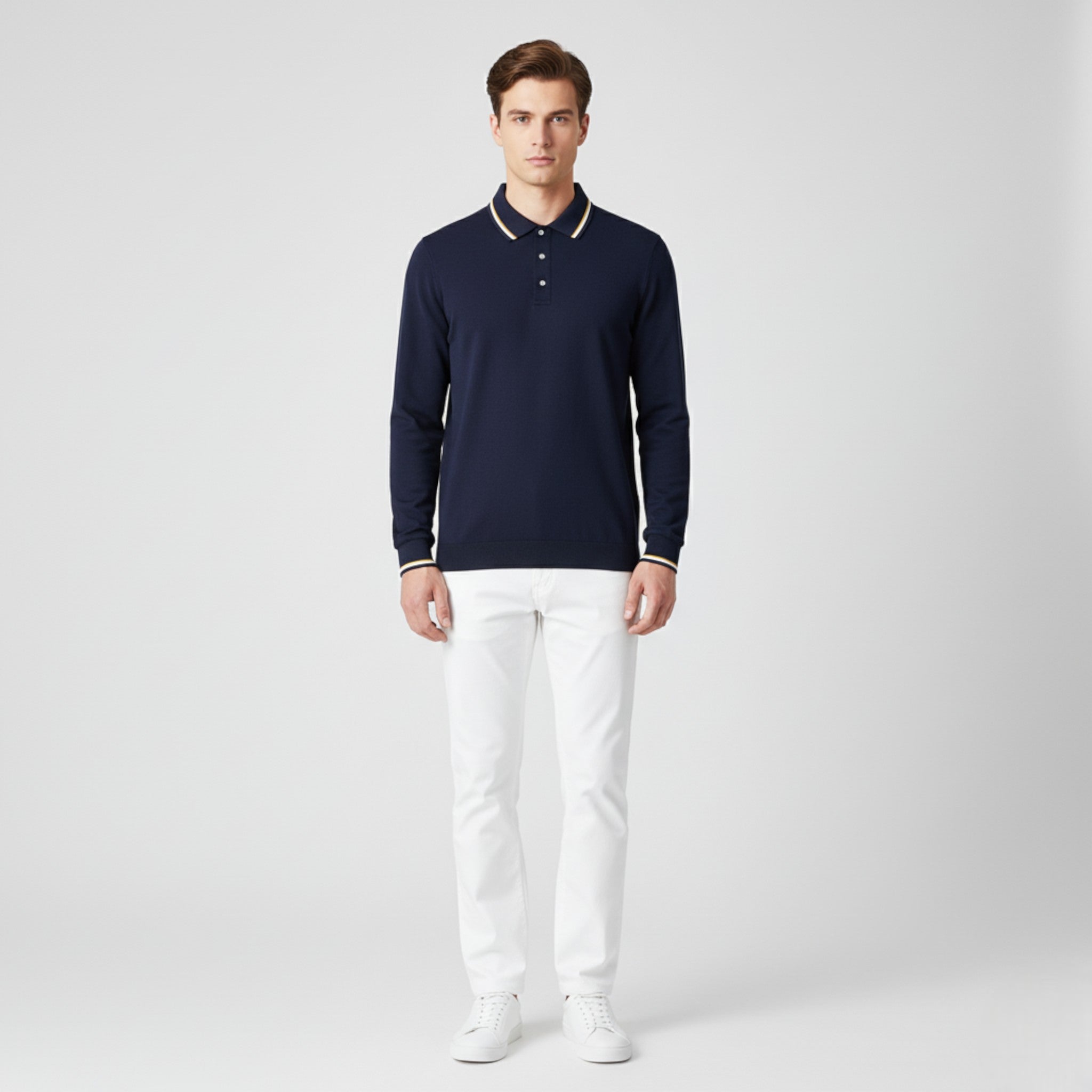 Rafael | Maglietta Polo da Uomo a Maniche Lunghe - - - Concept Palermo