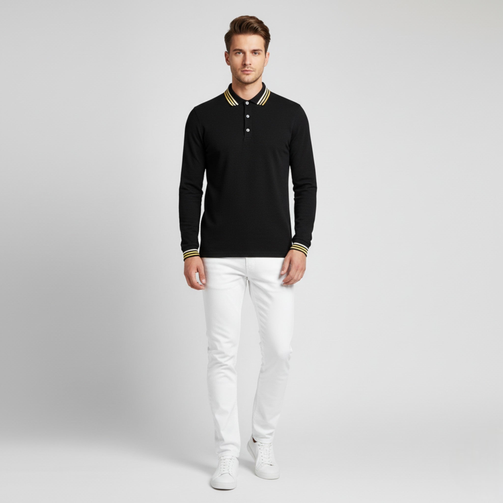 Ralph | Maglietta Polo da Uomo a Maniche Lunghe - - - Concept Palermo