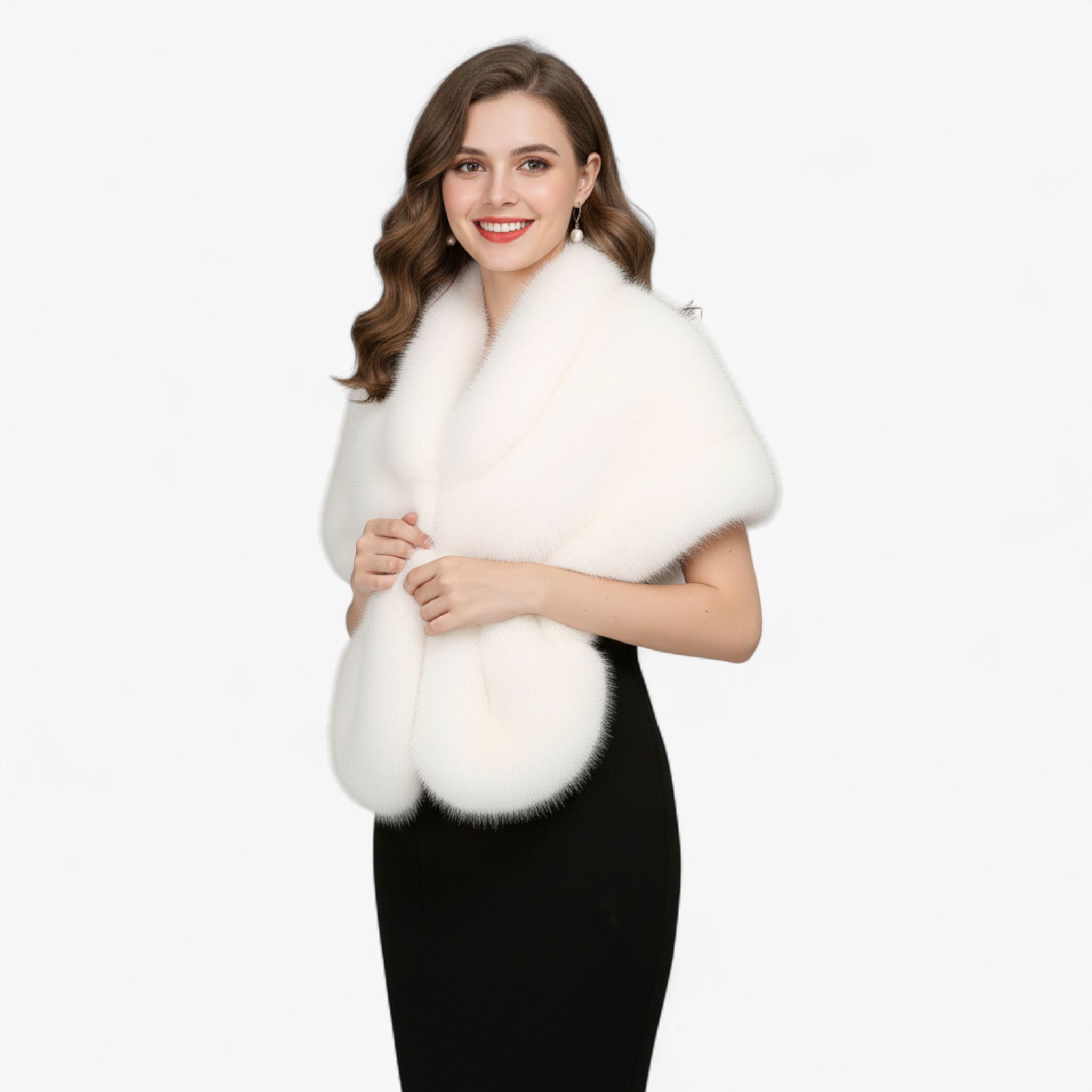 Amanda | Sciarpa Donna Elegante in Pelliccia - - accessori moda calore donne eleganza fashion inverno lusso pelliccia sciarpa sciarpa di pelliccia - Concept Palermo