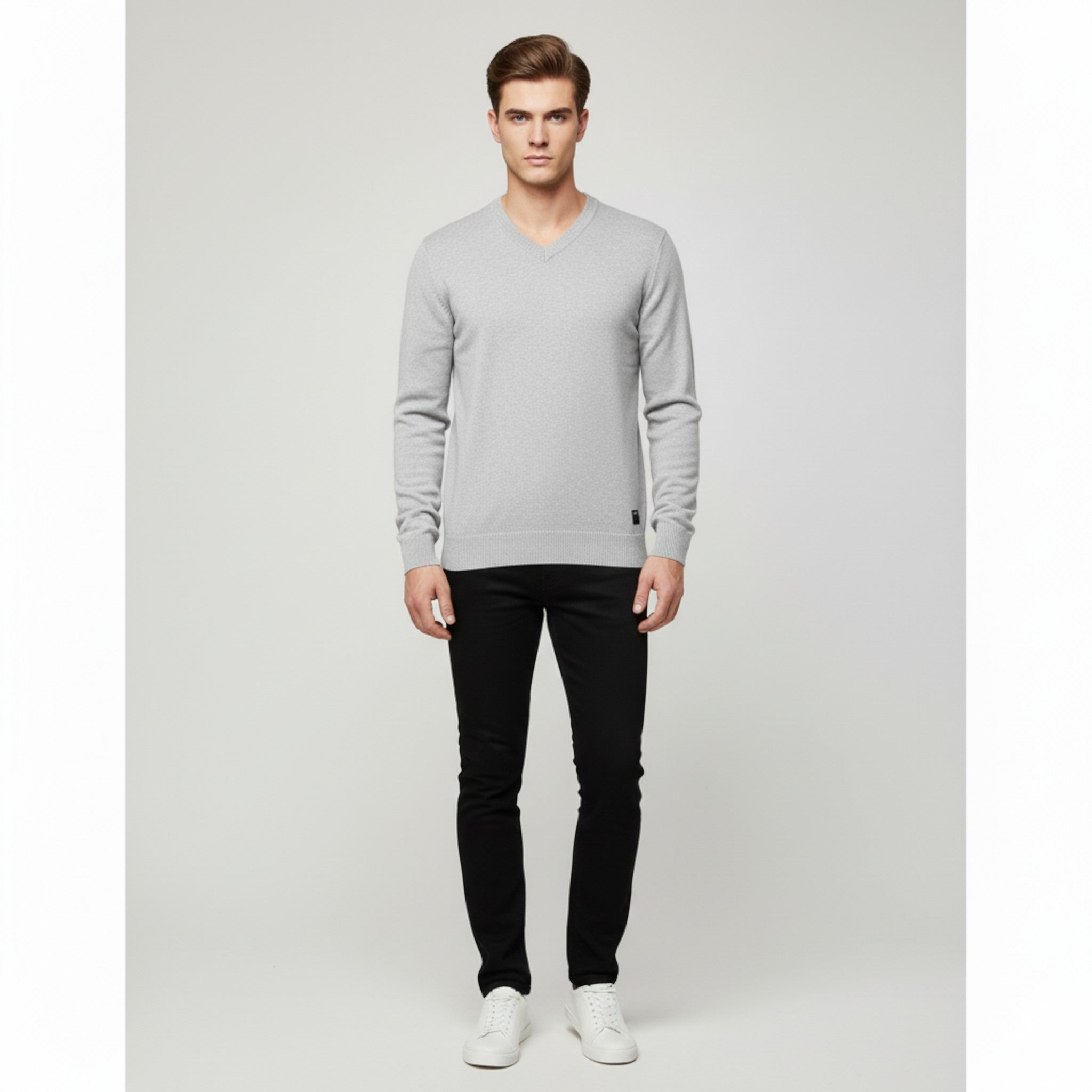 Brent | Maglione da Uomo con Scollo a V - - Sweater - Concept Palermo