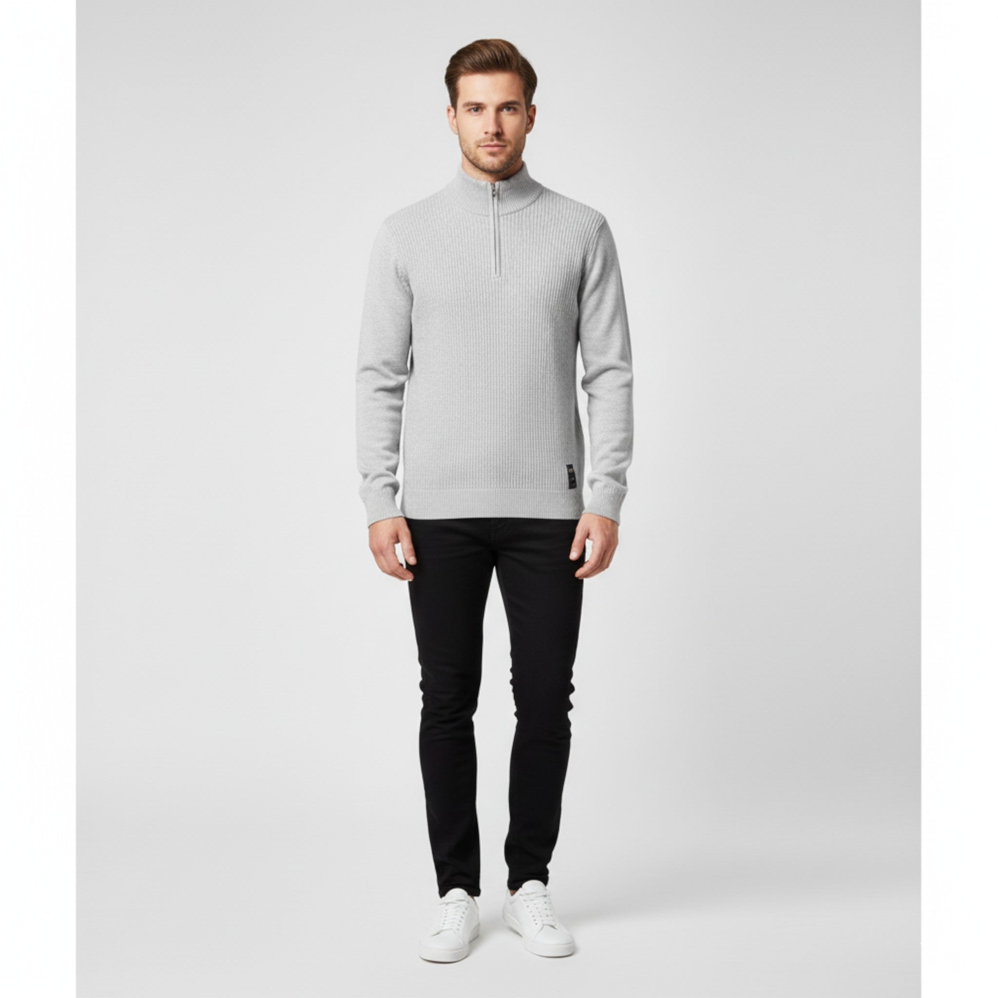 Monsy | Maglione da Uomo con Mezza Zip - - Clothes clothes men Clothing Sweater sweater men sweaters - Concept Palermo