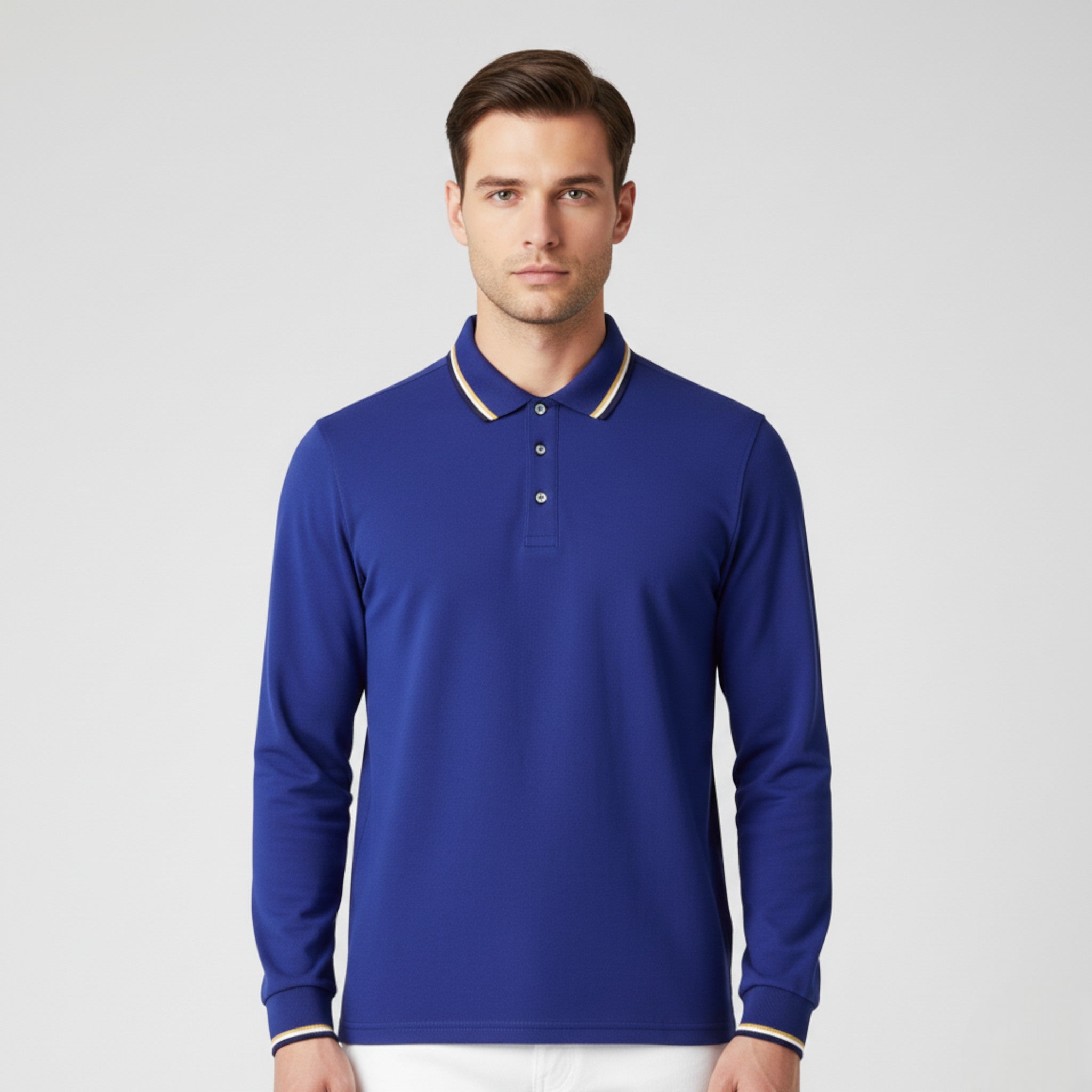 Charles | Maglietta Polo da Uomo a Maniche Lunghe - - - Concept Palermo
