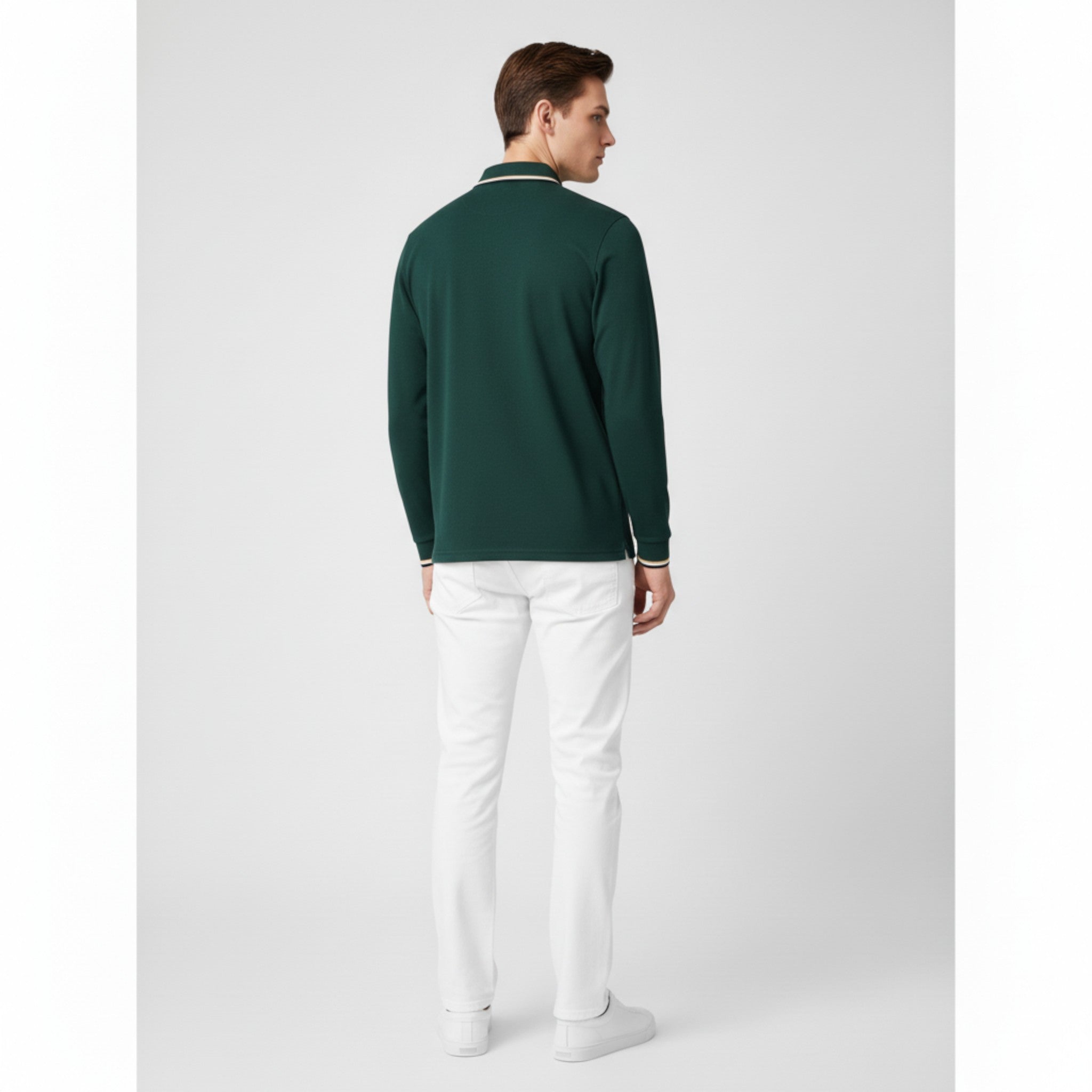 Jemuel | Maglietta Polo da Uomo a Maniche Lunghe - - - Concept Palermo