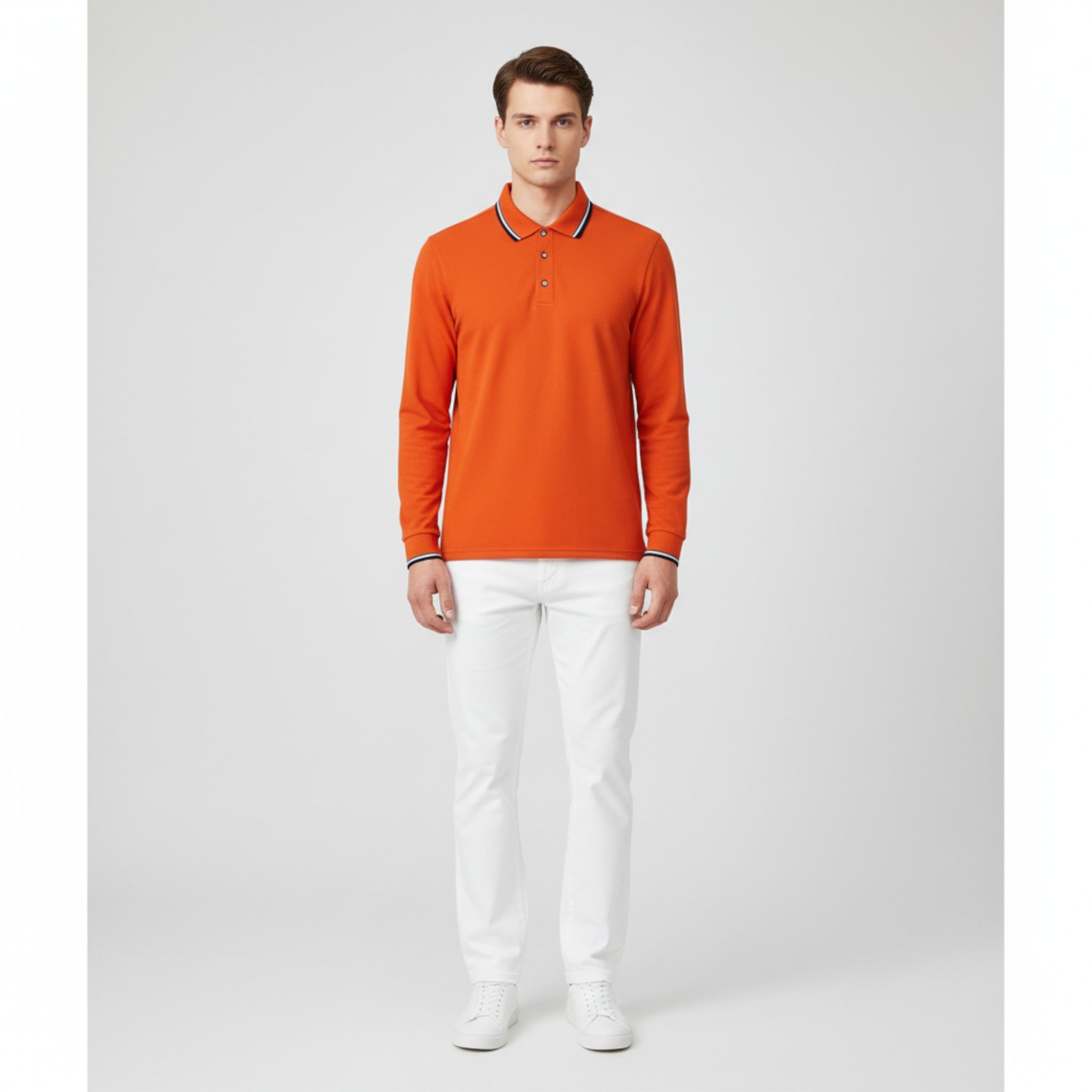 Lenard | Maglietta Polo da Uomo a Maniche Lunghe - - - Concept Palermo