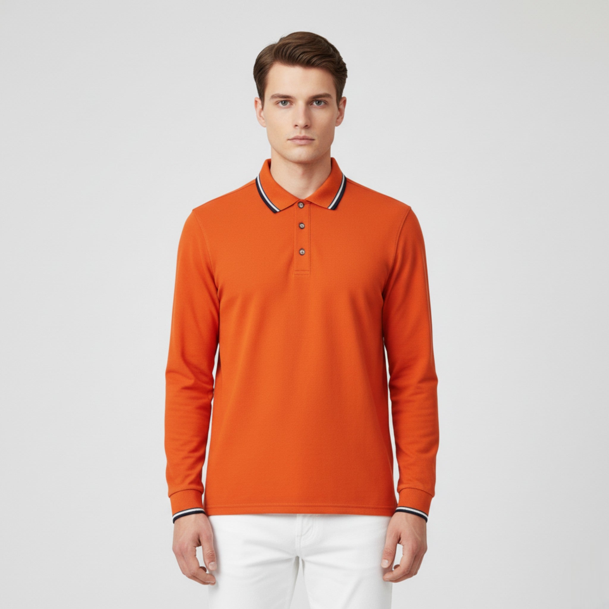 Lenard | Maglietta Polo da Uomo a Maniche Lunghe - - - Concept Palermo