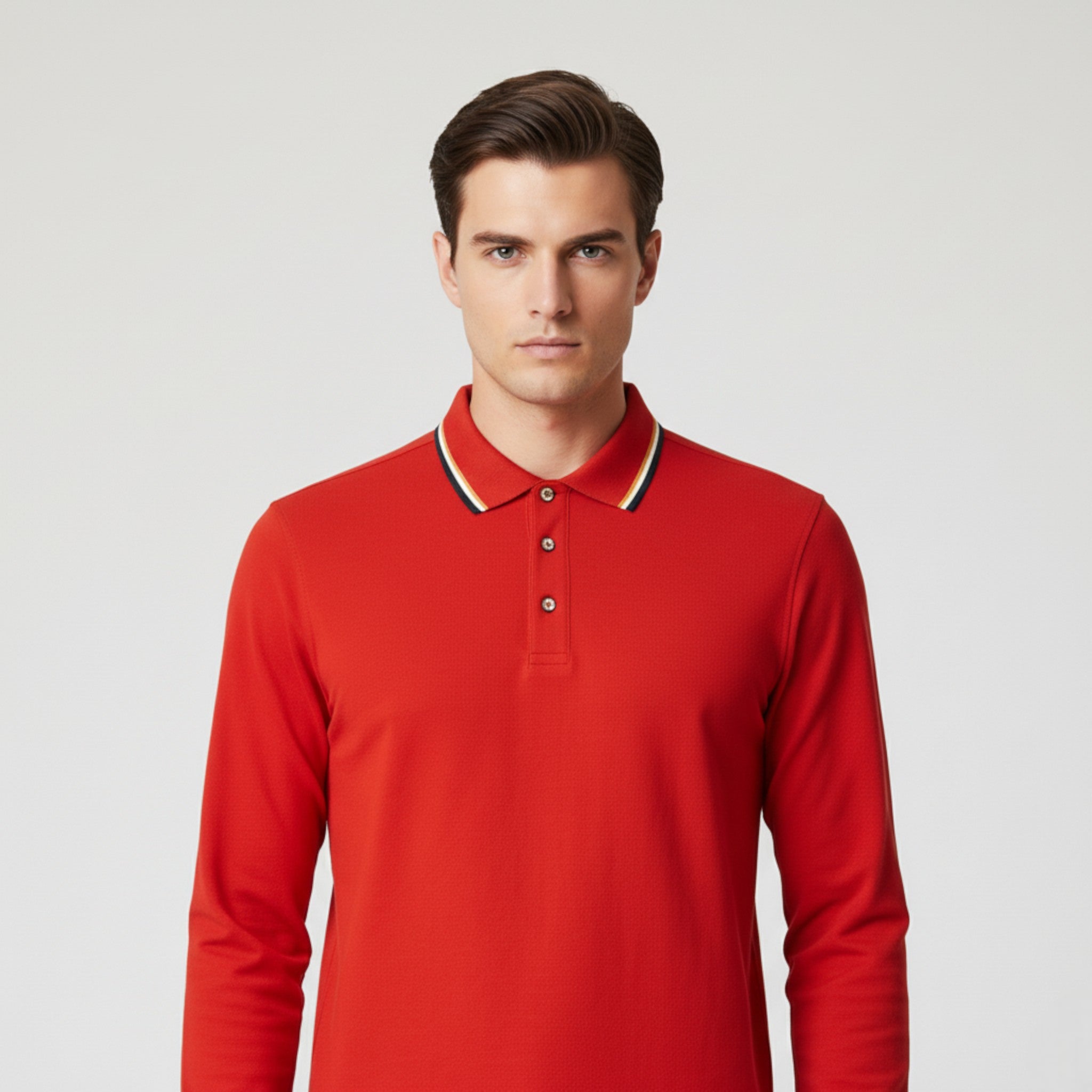 Steven | Maglietta Polo da Uomo a Maniche Lunghe - - - Concept Palermo