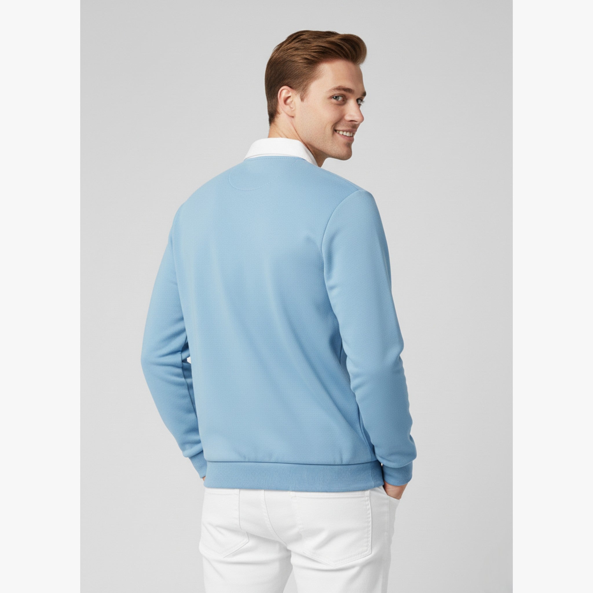 Manuel | Pullover Maschile in Pile con Bottoni - - Sweaters - Concept Palermo