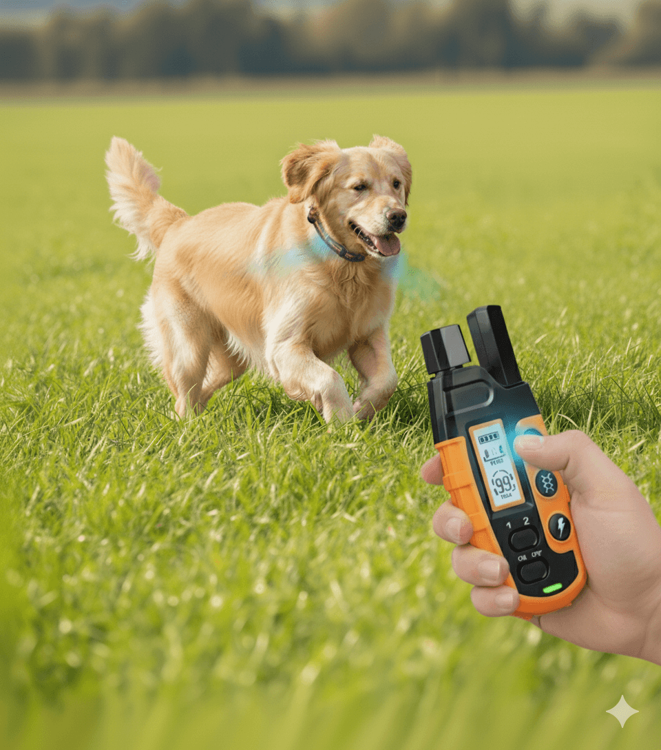 Collare per Cani Regolabile Efficace - - addestramento cani collare a lungo raggio collare a telecomando collare di dressage collare impermeabile collare per addestramento collare per cani collare regolabile funzione a doppio canale modality di stimolazione - Concept Palermo
