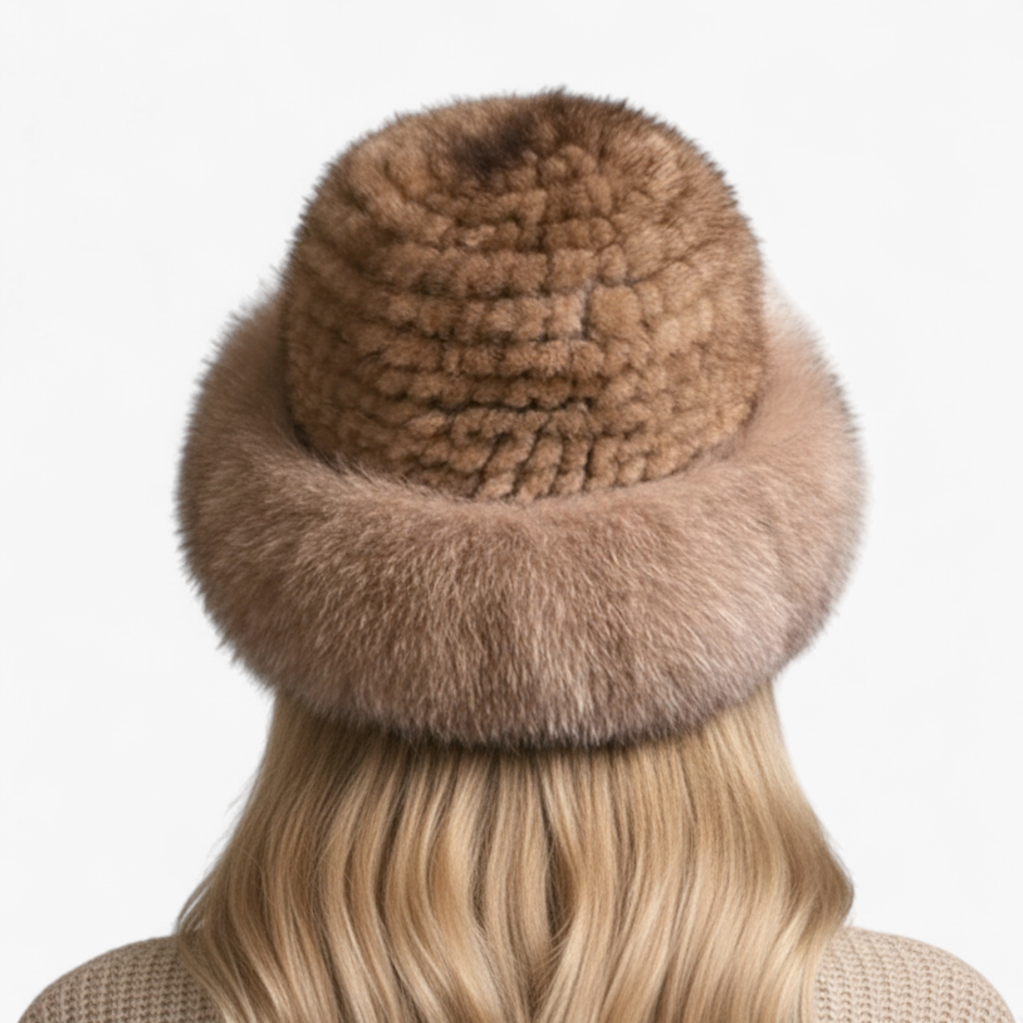 Elena | Cappello Donna Invernale in Pelliccia Elegante - - accessorio elegante berretto di lusso cappello caldo cappello da donna cappello di pelliccia cappello di visone cappello di volpe cappello fatto a mano cappello invernale moda inverno - Concept Palermo