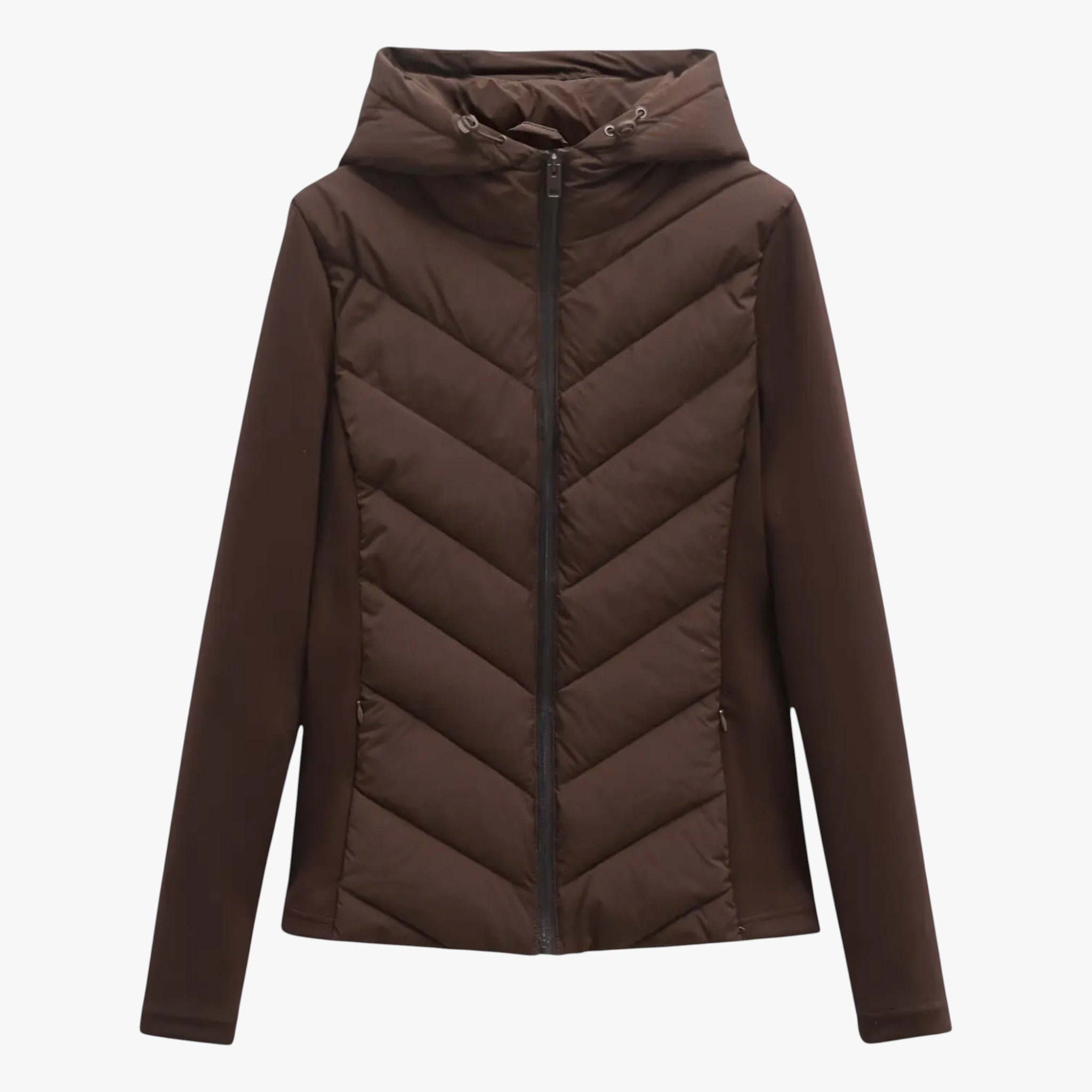 Milia | Giacca Invernale Donna con Cappuccio Trapuntata - Marrone - attività all'aperto autunno calda cappotto cappuccio comfort design elegante giacca donna inverno leggera stile taglie disponibili tessuto di alta qualità victoriana - Concept Palermo