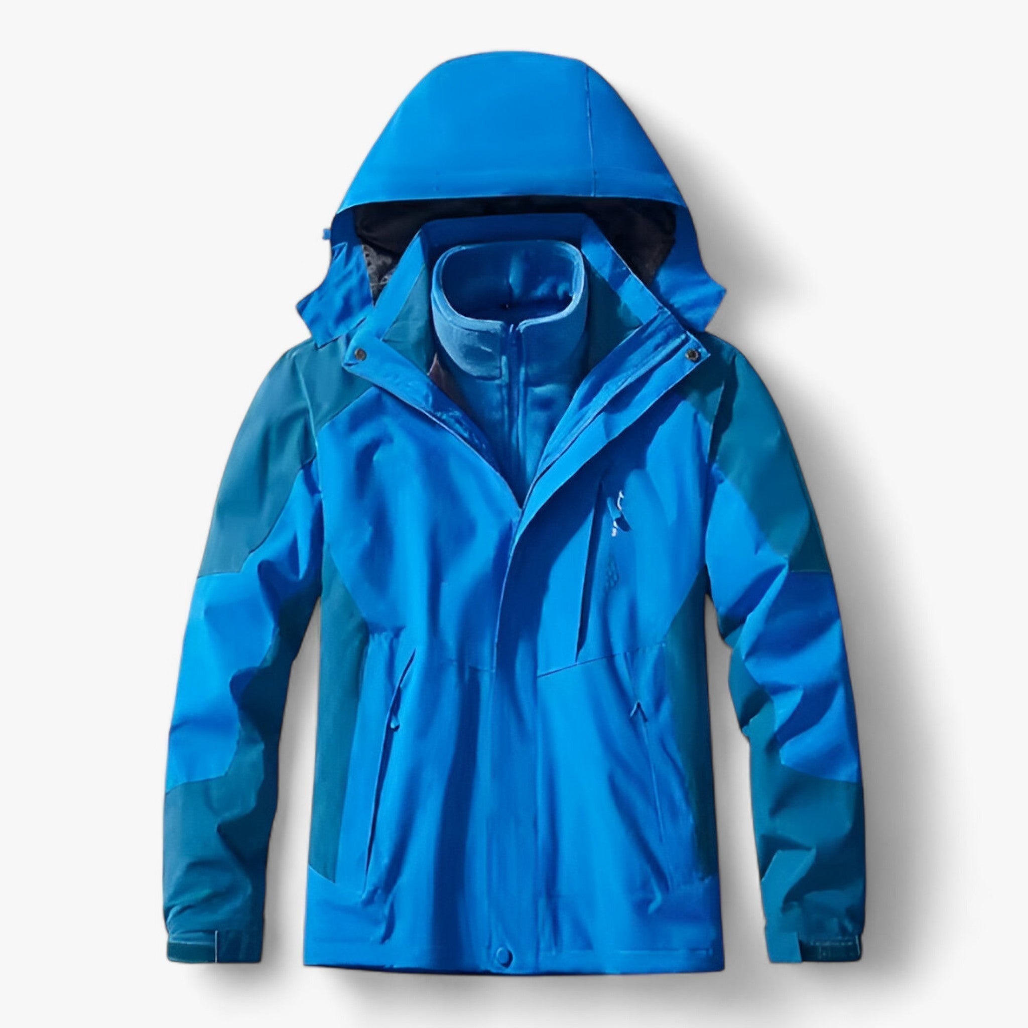 Avery | Giacca Invernale Impermeabile Unisex 3 in 1 - Donne Chiare - abbigliamento outdoor attività all'aperto avventura invernale escursioni giacca antivento giacca calda giacca impermeabile set campeggio set invernale tessuto traspirante - Concept Palermo