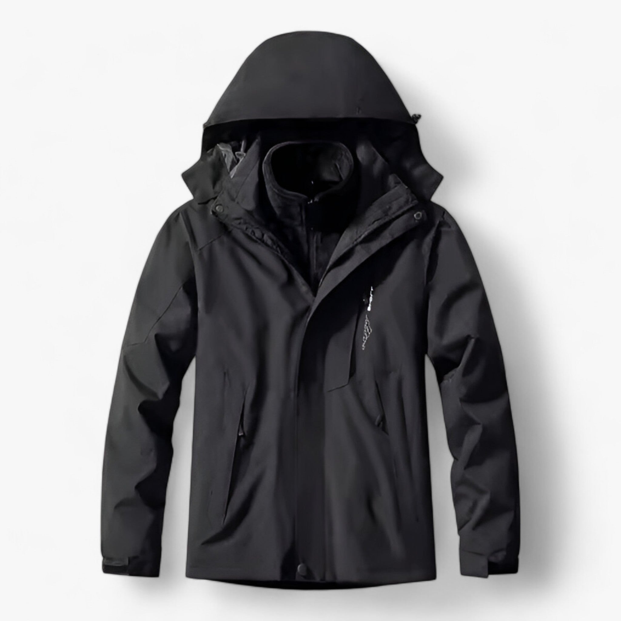 Avery | Giacca Invernale Impermeabile Unisex 3 in 1 - Uomini Grigi - abbigliamento outdoor attività all'aperto avventura invernale escursioni giacca antivento giacca calda giacca impermeabile set campeggio set invernale tessuto traspirante - Concept Palermo
