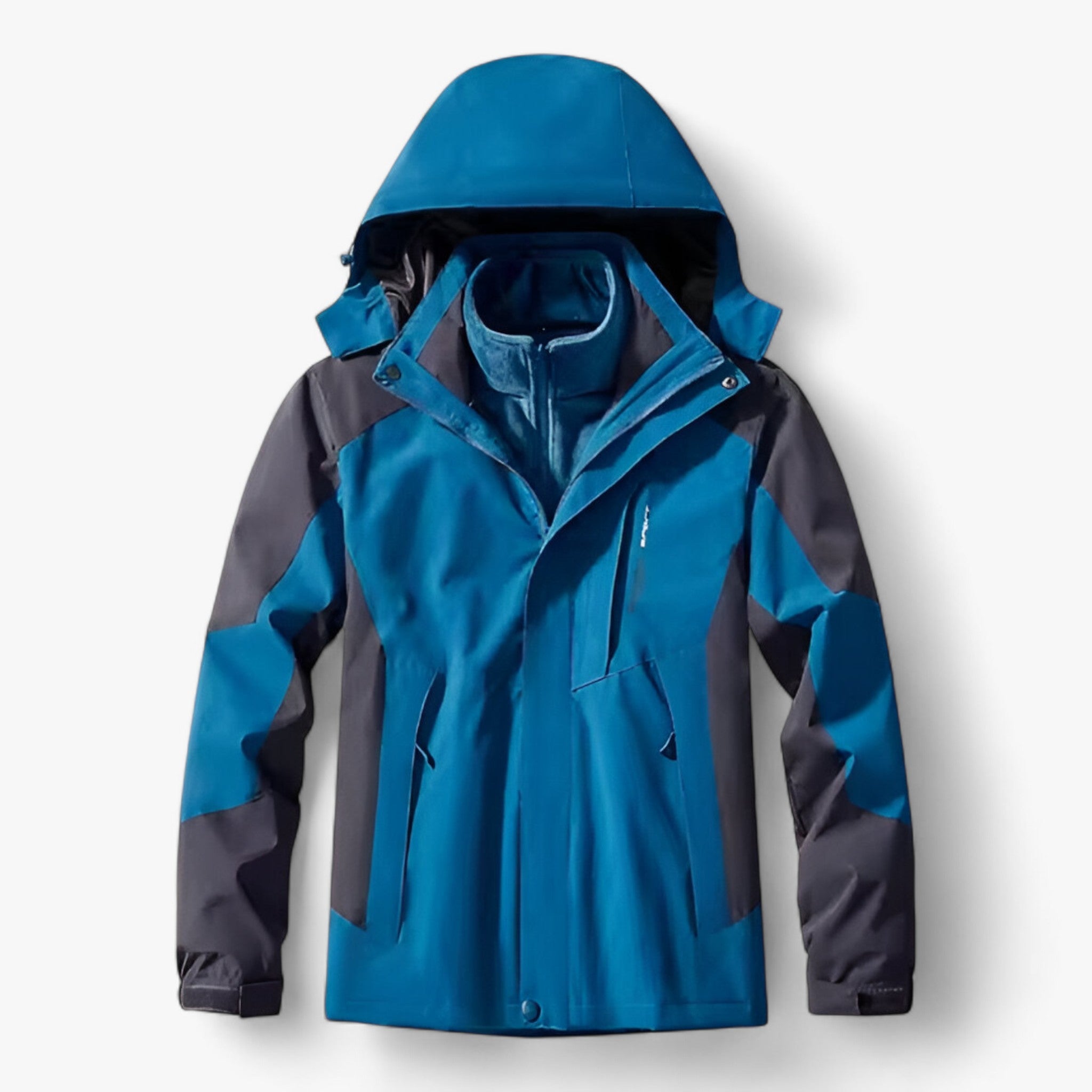 Avery | Giacca Invernale Impermeabile Unisex 3 in 1 - Uomini Blu Scuro - abbigliamento outdoor attività all'aperto avventura invernale escursioni giacca antivento giacca calda giacca impermeabile set campeggio set invernale tessuto traspirante - Concept Palermo