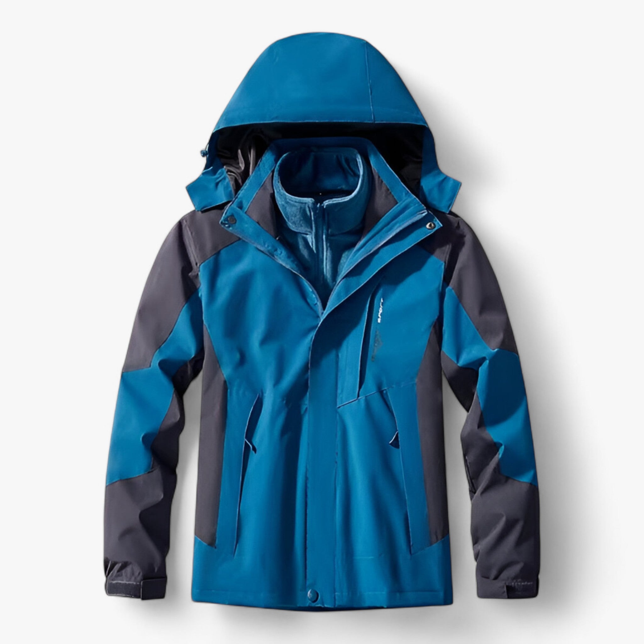 Avery | Giacca Invernale Impermeabile Unisex 3 in 1 - Uomini Chiari - abbigliamento outdoor attività all'aperto avventura invernale escursioni giacca antivento giacca calda giacca impermeabile set campeggio set invernale tessuto traspirante - Concept Palermo