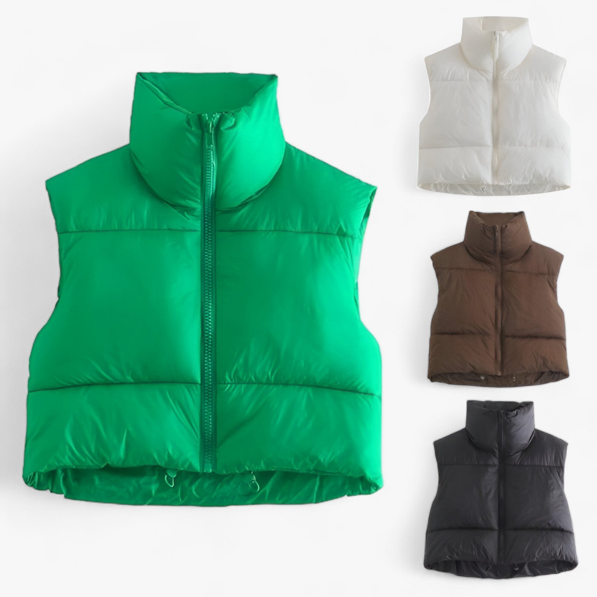 Gilet Donna Elegante Trapuntato Senza Maniche 5