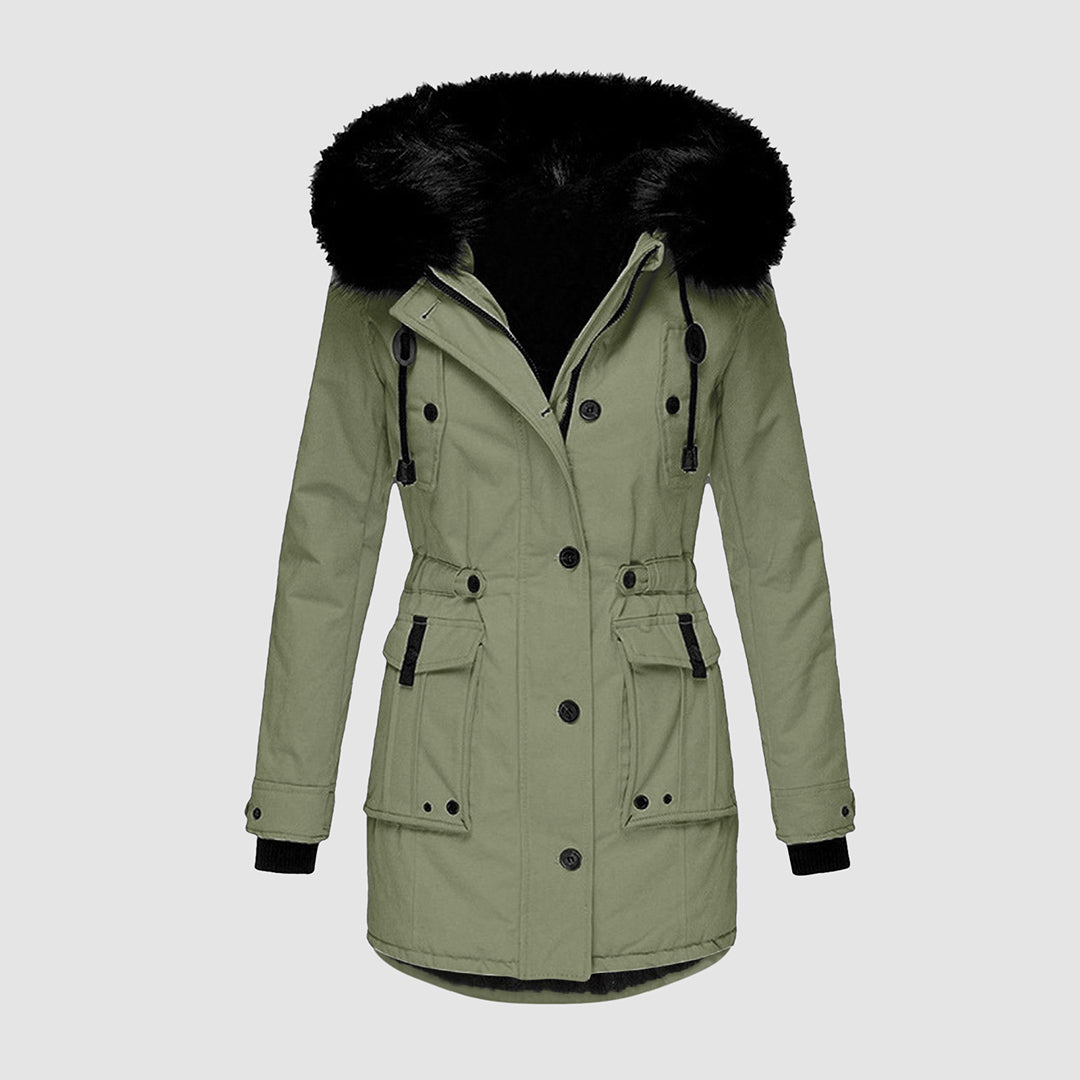 EMMA | Giacca invernale - Elegante protezione contro il freddo - Verde - Bestsellers dames Jassen dames missnew reworded reworded2 women - Concept Palermo