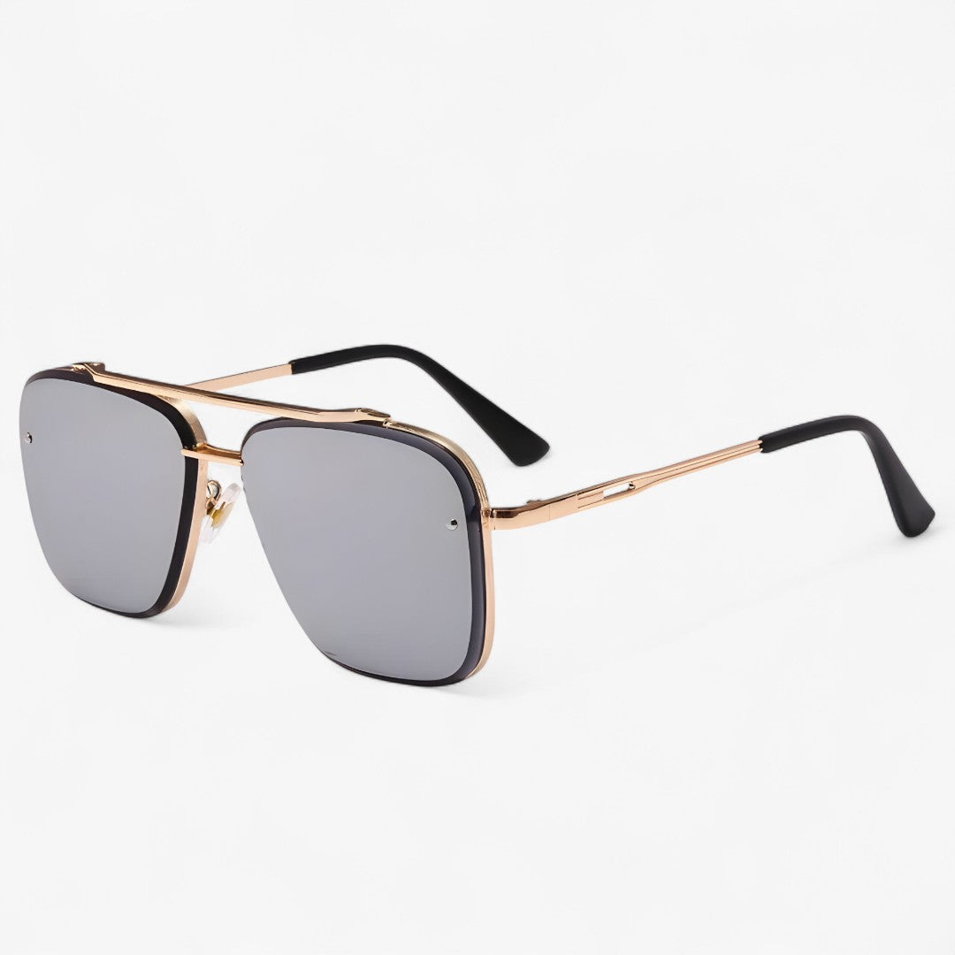Enzo | Occhiali da sole vintage con design in metallo - GrigioOro Come immagine - Fashion Sunglasses men sunglasses polarized mens sunglasses Polarized man sunglasses Sunglasses sunglasses polarized men - Concept Palermo