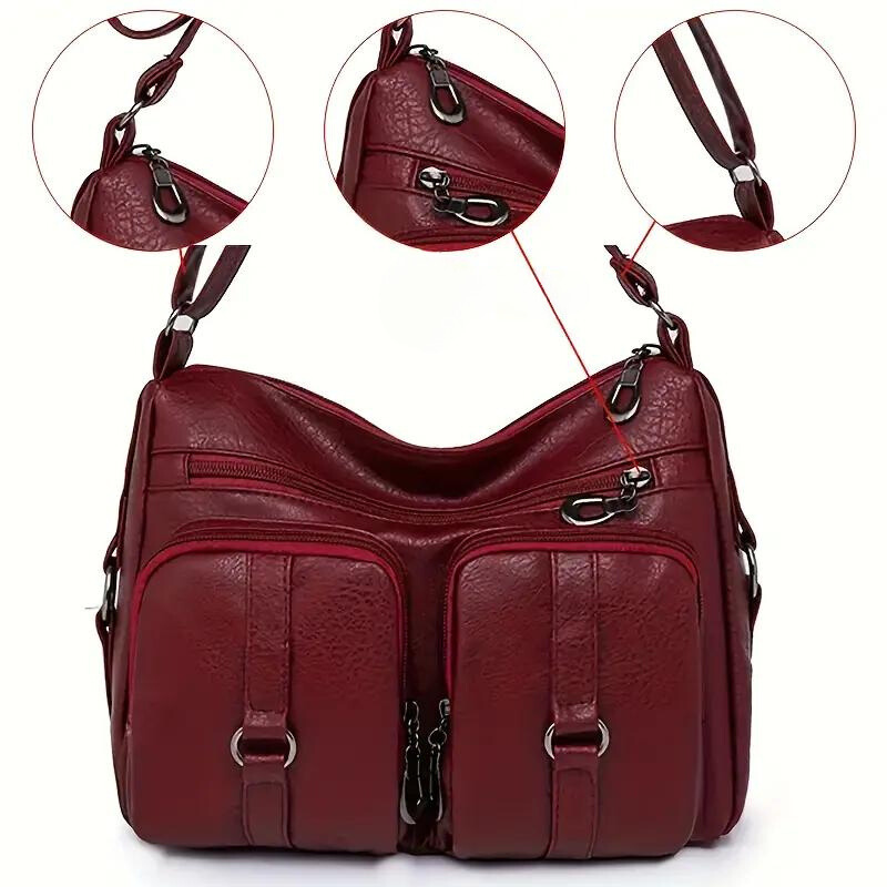 Gwyneth Cargo Bag | Borsa multiuso da donna - Rosso - feed-agegroup-adult feed-cond-new feed-gender-female feed-gpc-166 feed-sizetype-regular women bags - Concept Palermo