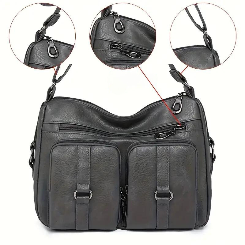 Gwyneth Cargo Bag | Borsa multiuso da donna - Grigio - feed-agegroup-adult feed-cond-new feed-gender-female feed-gpc-166 feed-sizetype-regular women bags - Concept Palermo