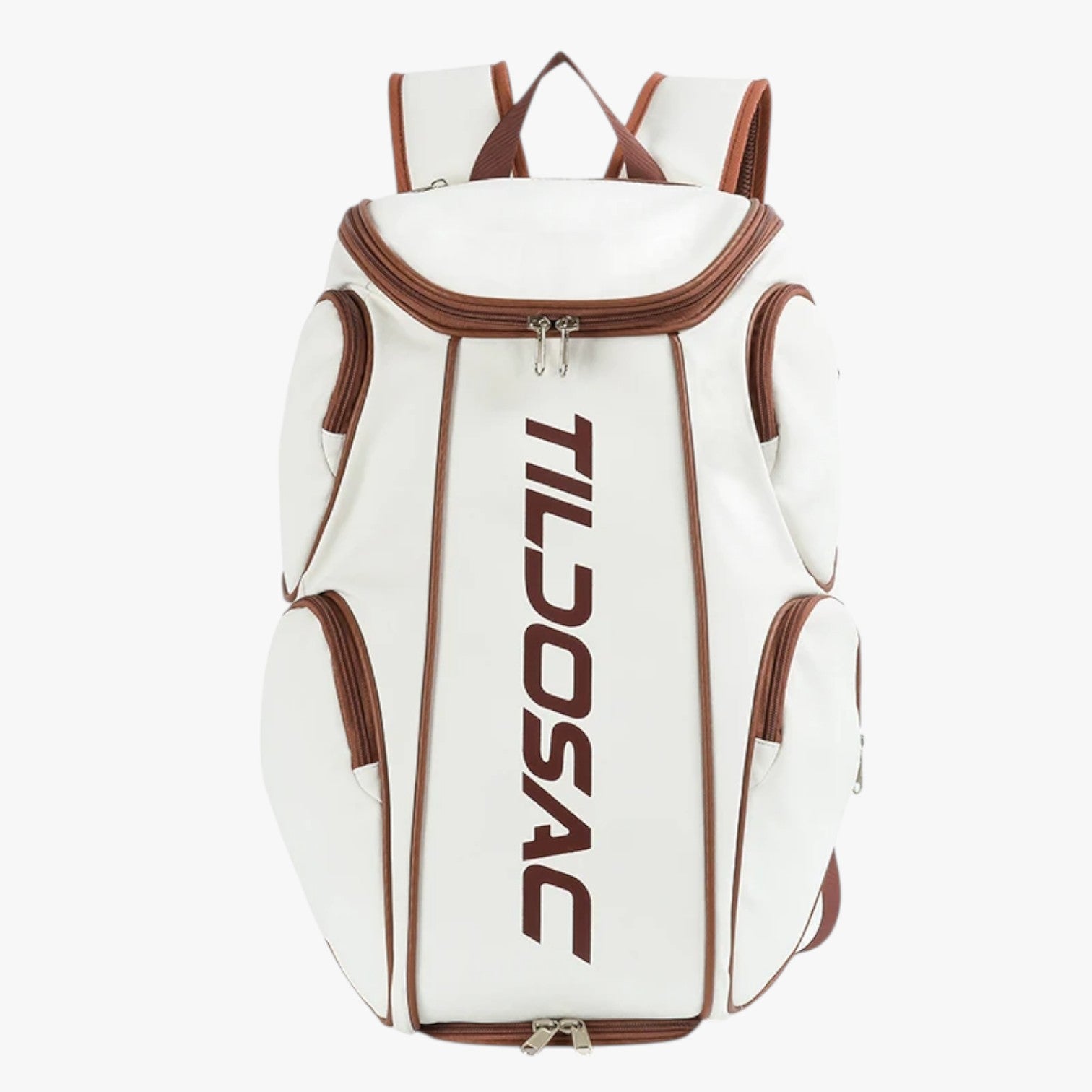 Zachary | TennisPro Zaino Resistente con Scomparto Scarpe – Unisex & Versatile - Bianco - Backpack Backpacks - Concept Palermo