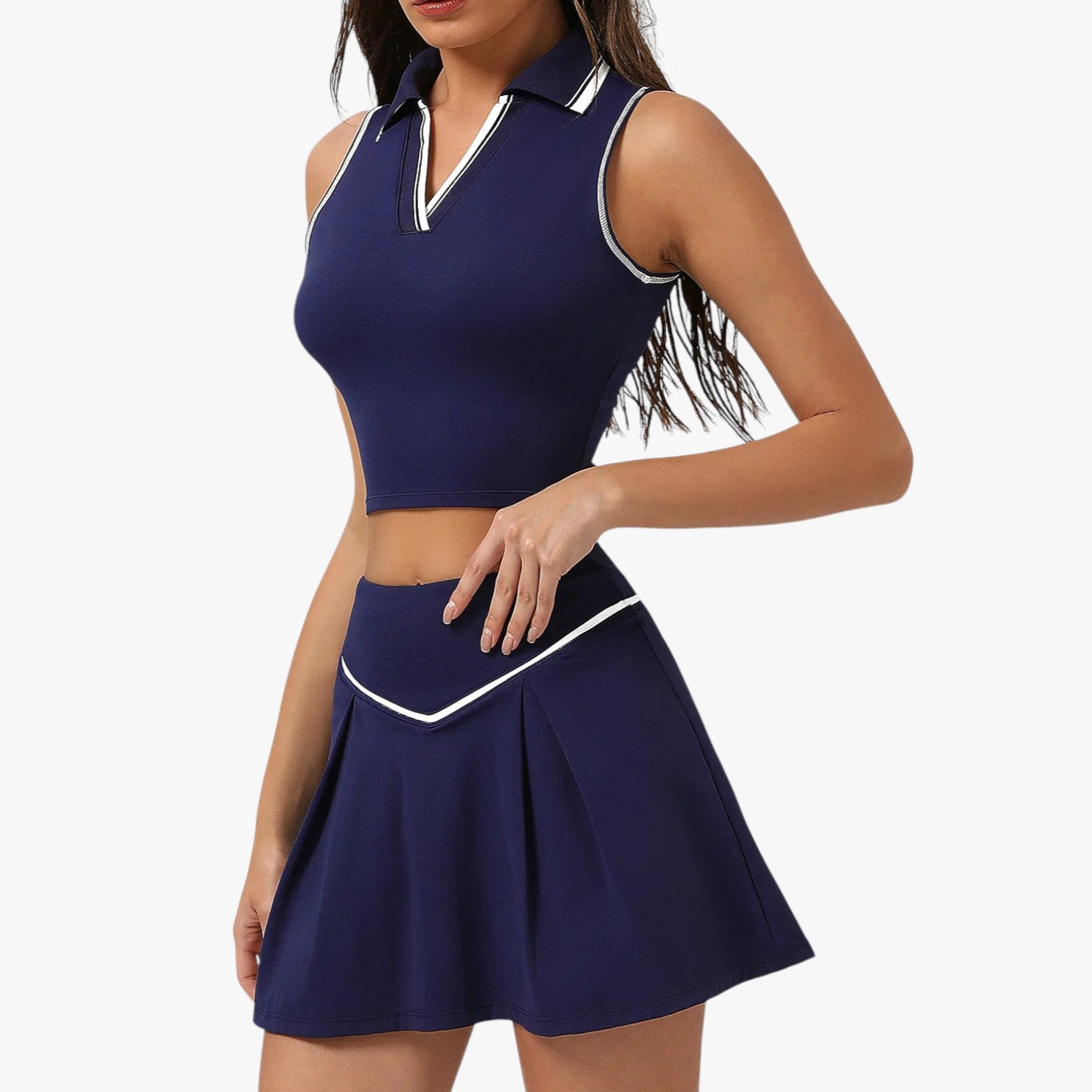 Monique | Stile e supporto – Completo da tennis da donna in 2 pezzi con top imbottito - - clothes women clothes women set clothes women sportswear - Concept Palermo