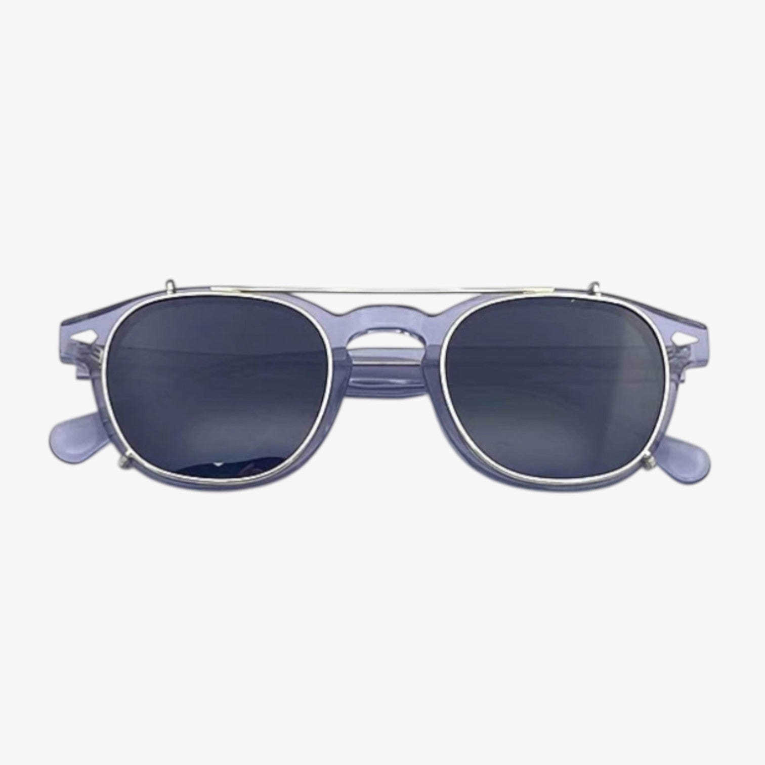 Karalyn | Eleganza e protezione 2 in 1 – Occhiali da vista polarizzati con clip - TAC ASACETO Argento Nero - polarized sunglasses women Sunglasses sunglasses for women - Concept Palermo