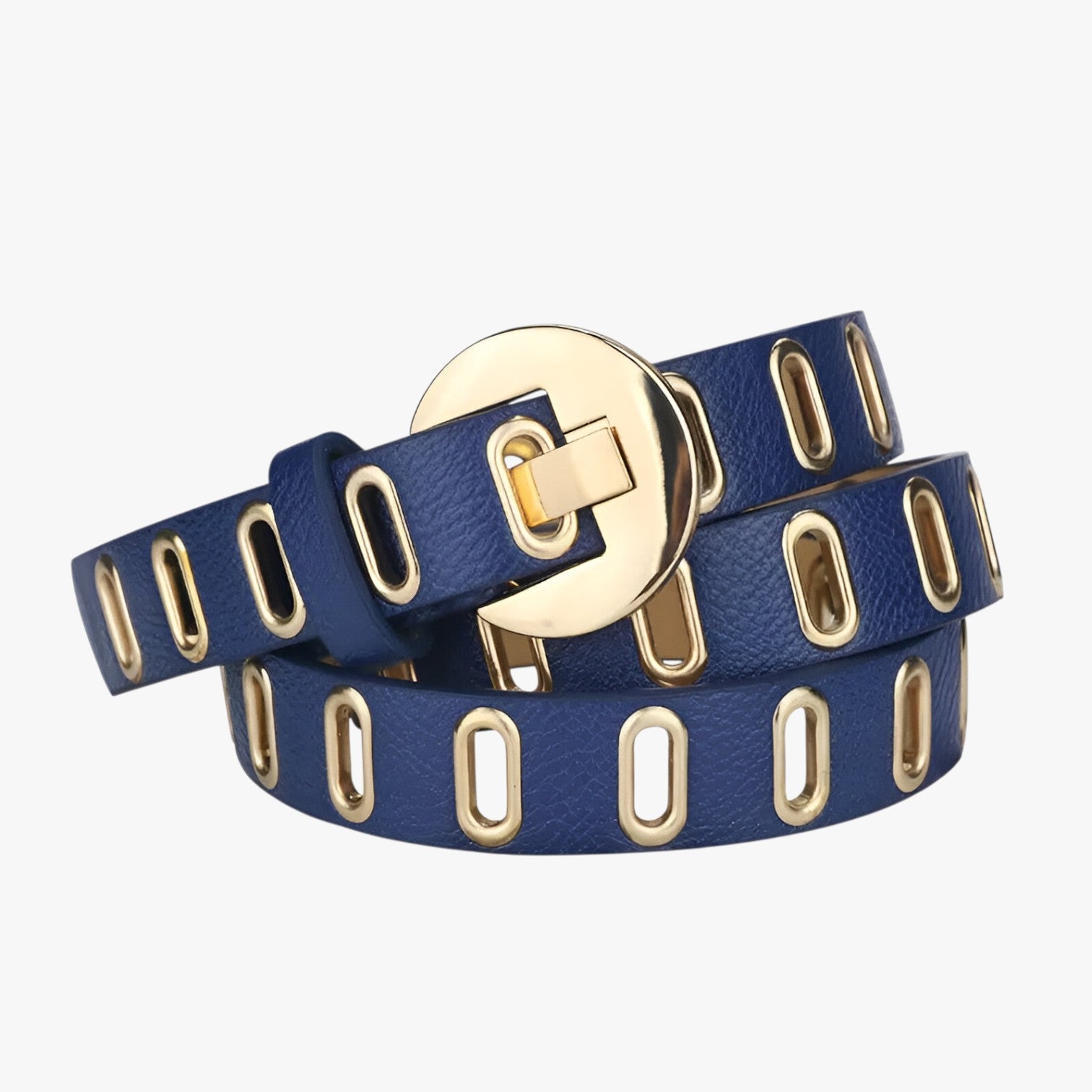 Ellie | Cintura Grunge Donna Regolabile Stile Punk con Fibbia in Lega - blu - Belts belts for woman waist belt for women Womens belt - Concept Palermo