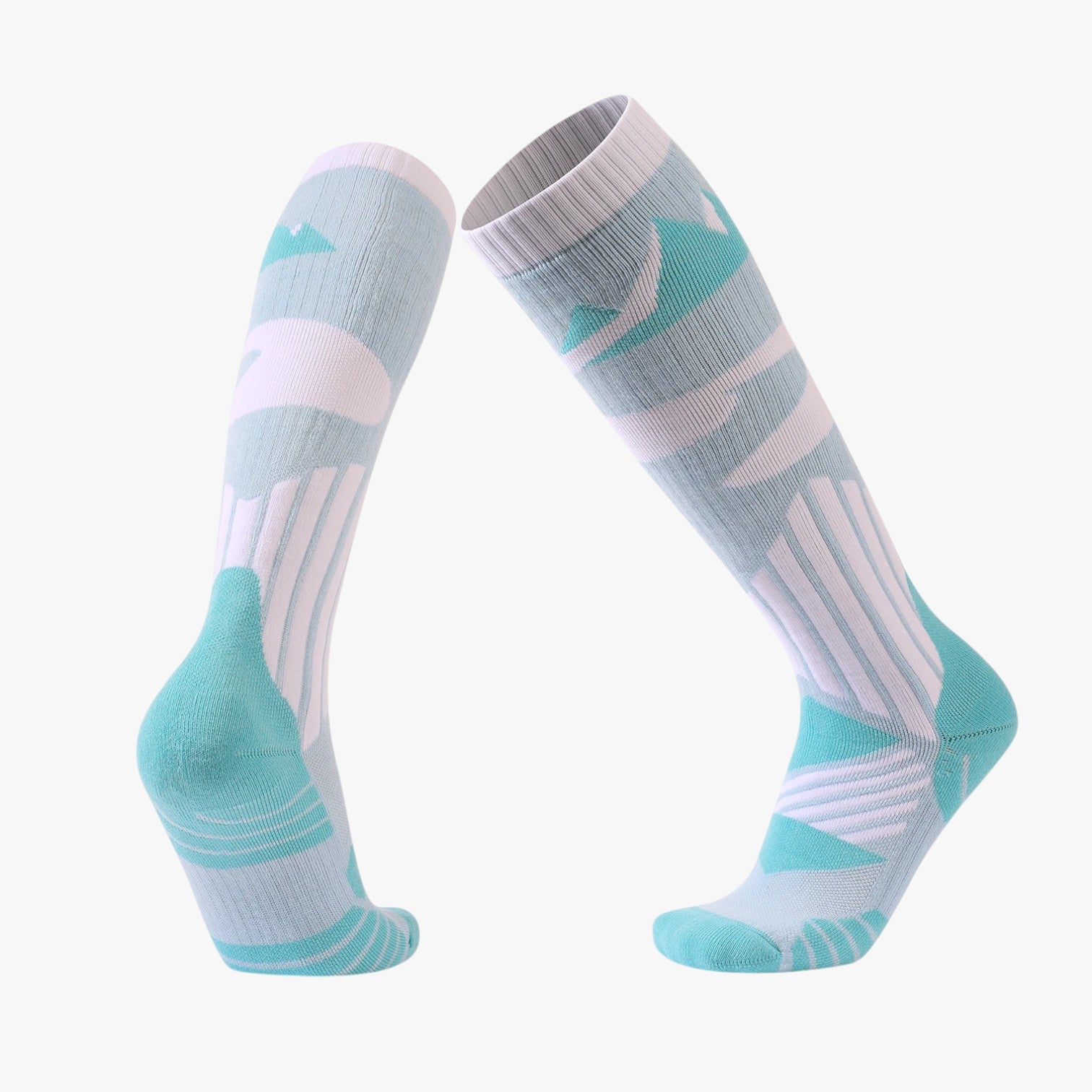 Donovan | Style and protection on the slopes: highly breathable wool ski socks - Azzurro Chiaro - Hiking Socks socks - Concept Palermo