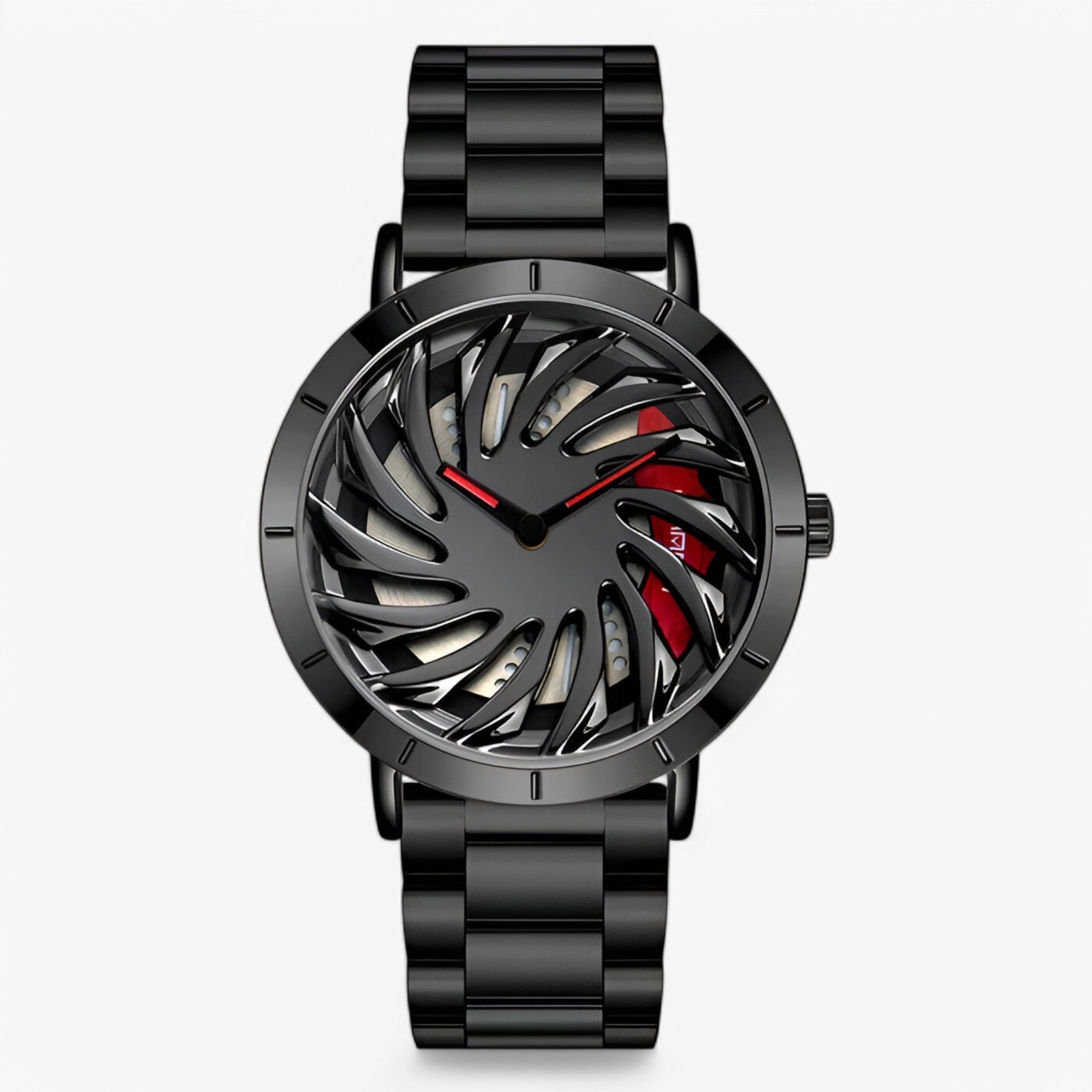 Robin – Orologio Sportivo da Uomo con Design a Volante - acciaio nero - mens watch watch for men - Concept Palermo
