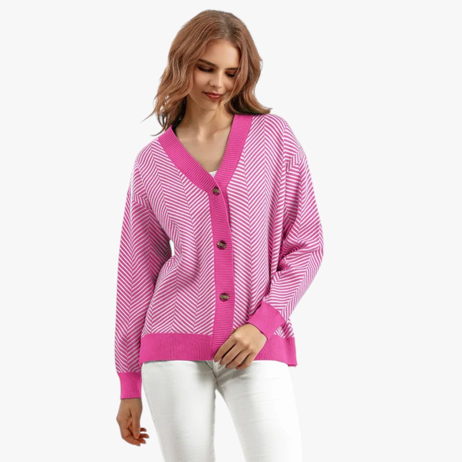 Rebecca | Cardigan con scollo a V da donna - Leggero ed elegante per l'autunno - - Sweater sweater women sweaters & cardigans - Concept Palermo