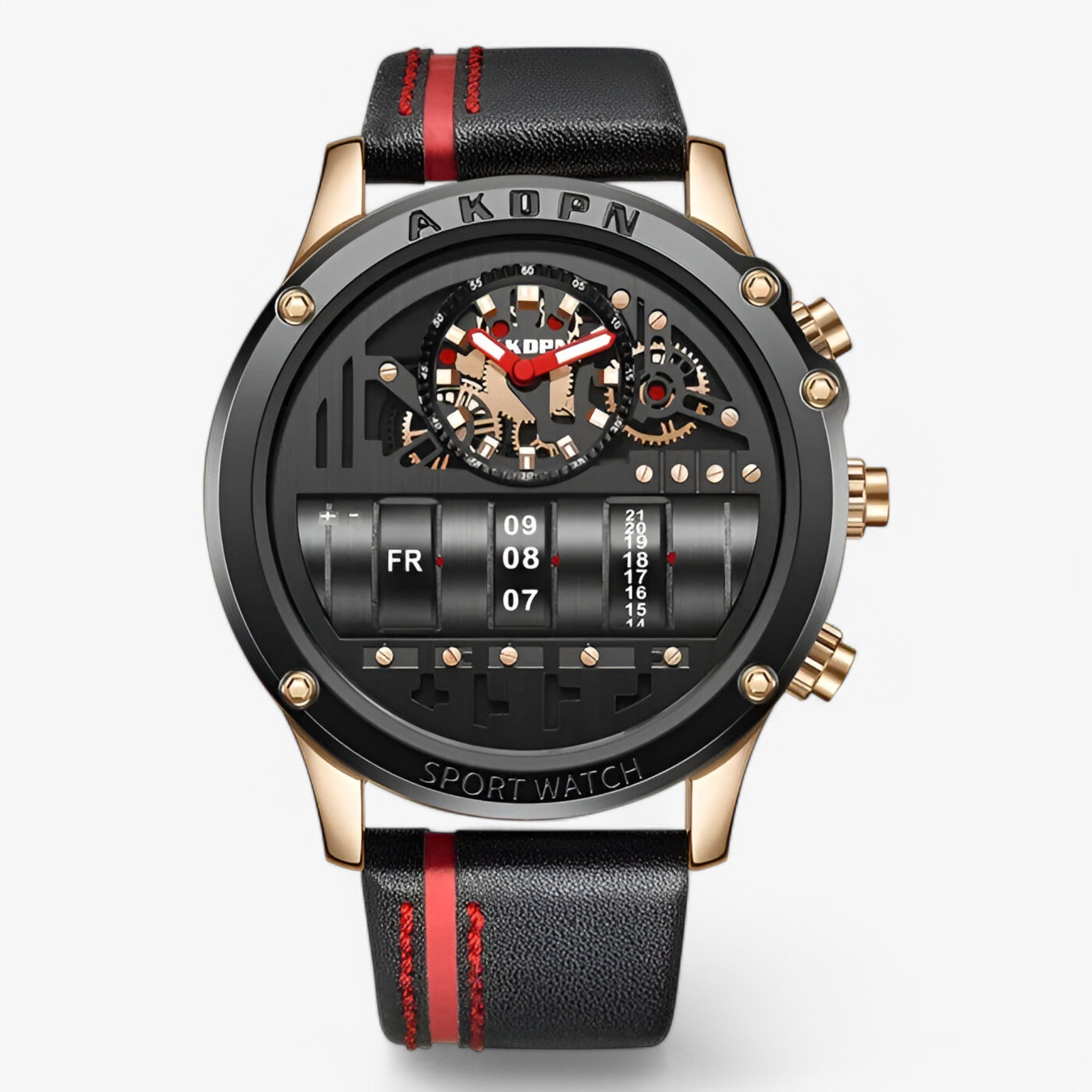 Sami | Orologio militare con data girevole - Nero - - Concept Palermo