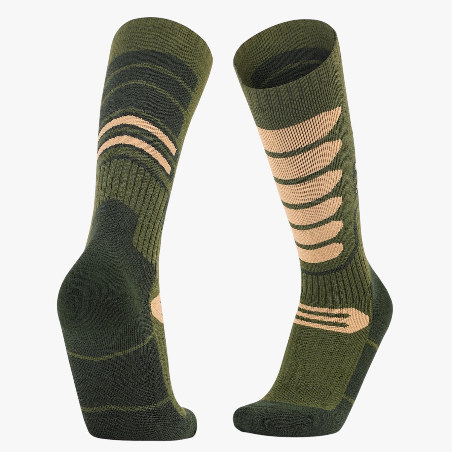 Kaleb | Calzini da sci e trekking – Extra spessi e traspiranti - L Verde Army - Hiking Socks socks - Concept Palermo