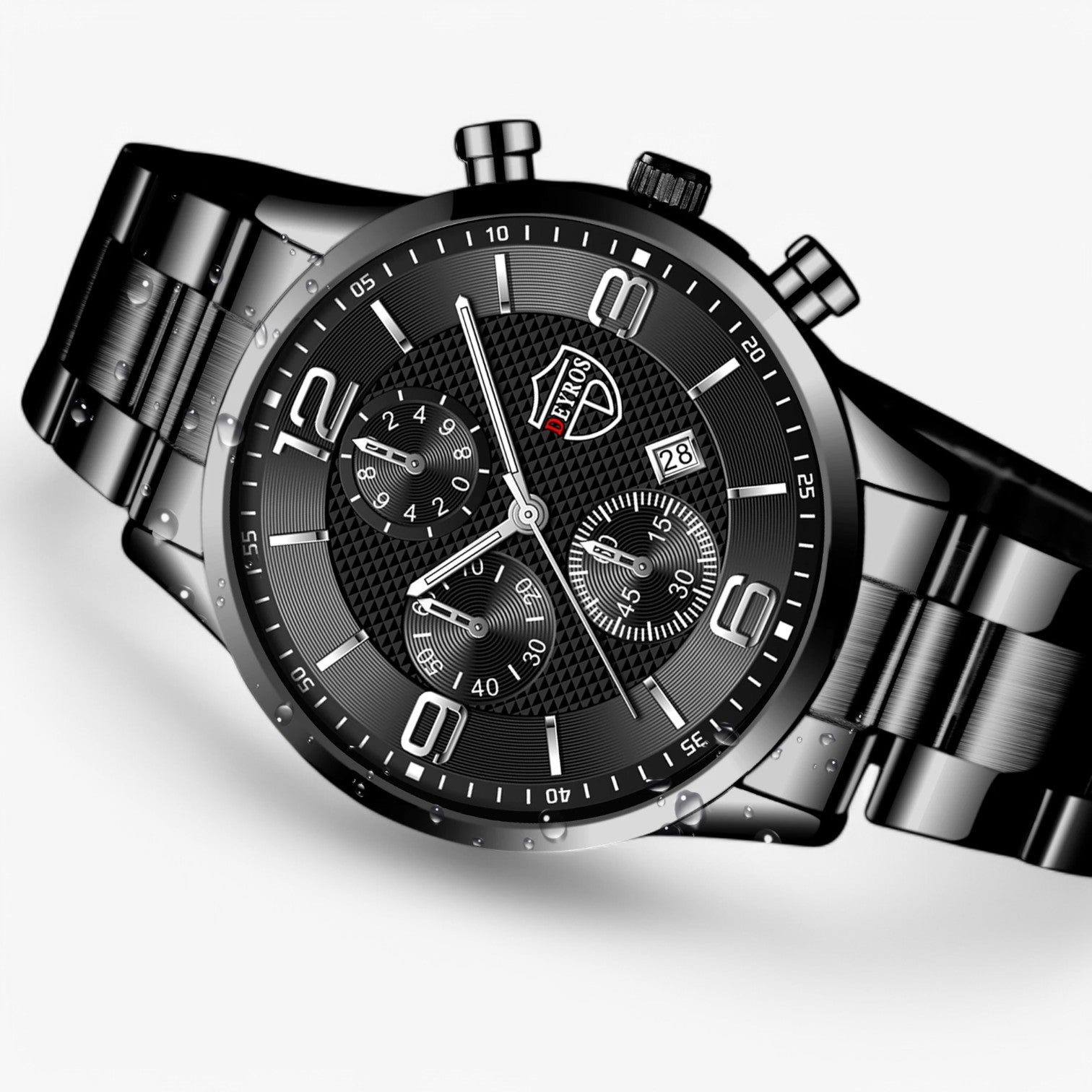 Emilio | Lusso e Precisione – Orologio da Uomo in Acciaio Inossidabile con Funzione Luminosa - - mens accessory watch for men watches - Concept Palermo