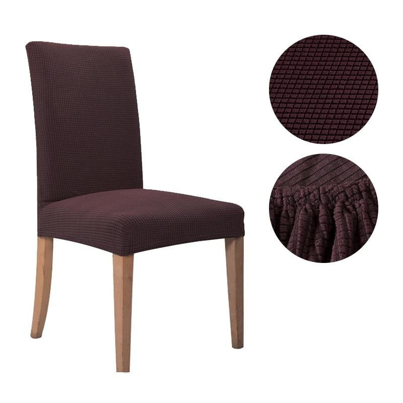 Copertura per Sedia Belleza | Confezione da 2 - Marrone caffè | 2 pezzi - seat cover slipcovers - Concept Palermo