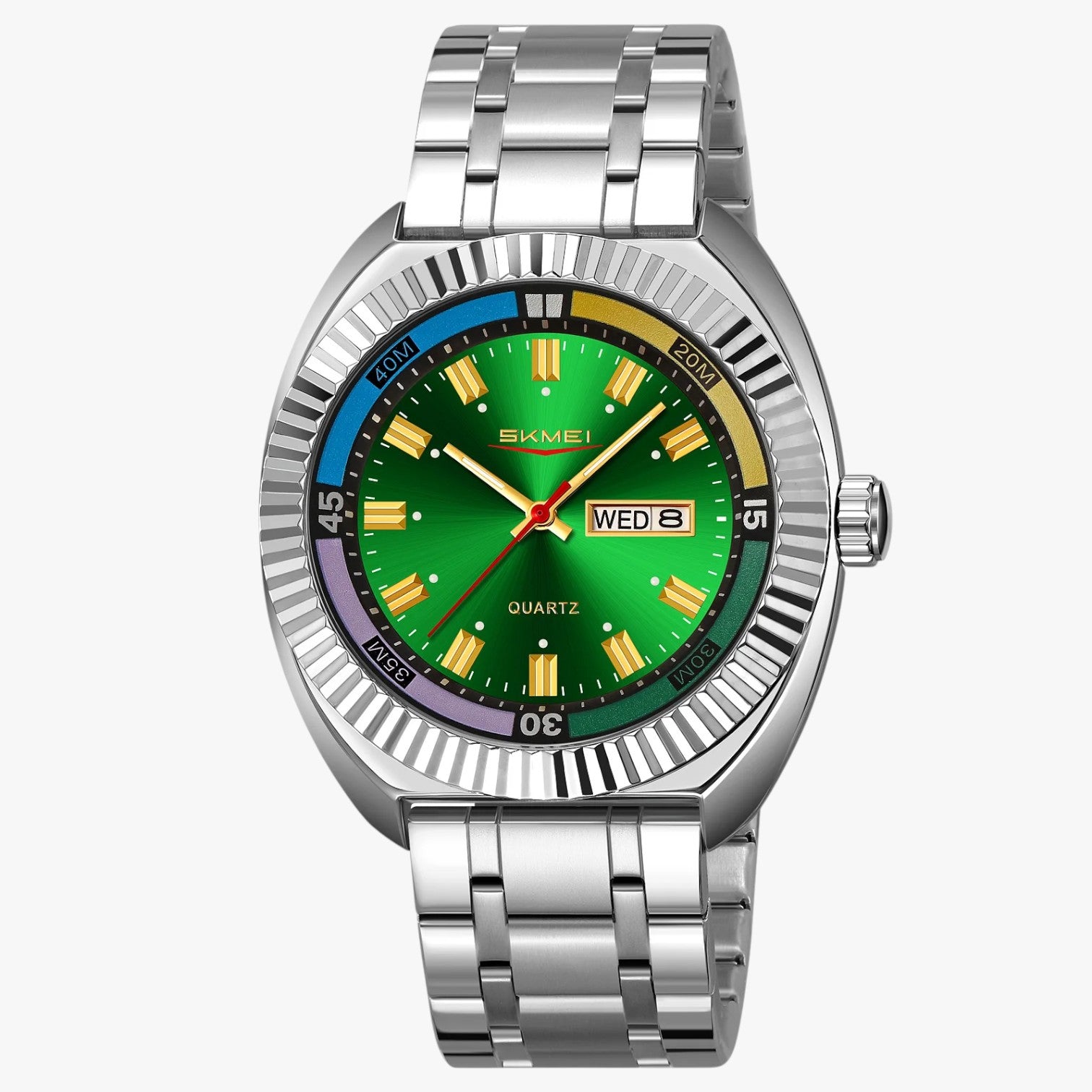 Brenden | Eleganza durevole - Orologio impermeabile in acciaio inossidabile di alta qualità - Acciaio inossidabile Verde - watch watch for men WATCHES FOR MEN wistwatches - Concept Palermo