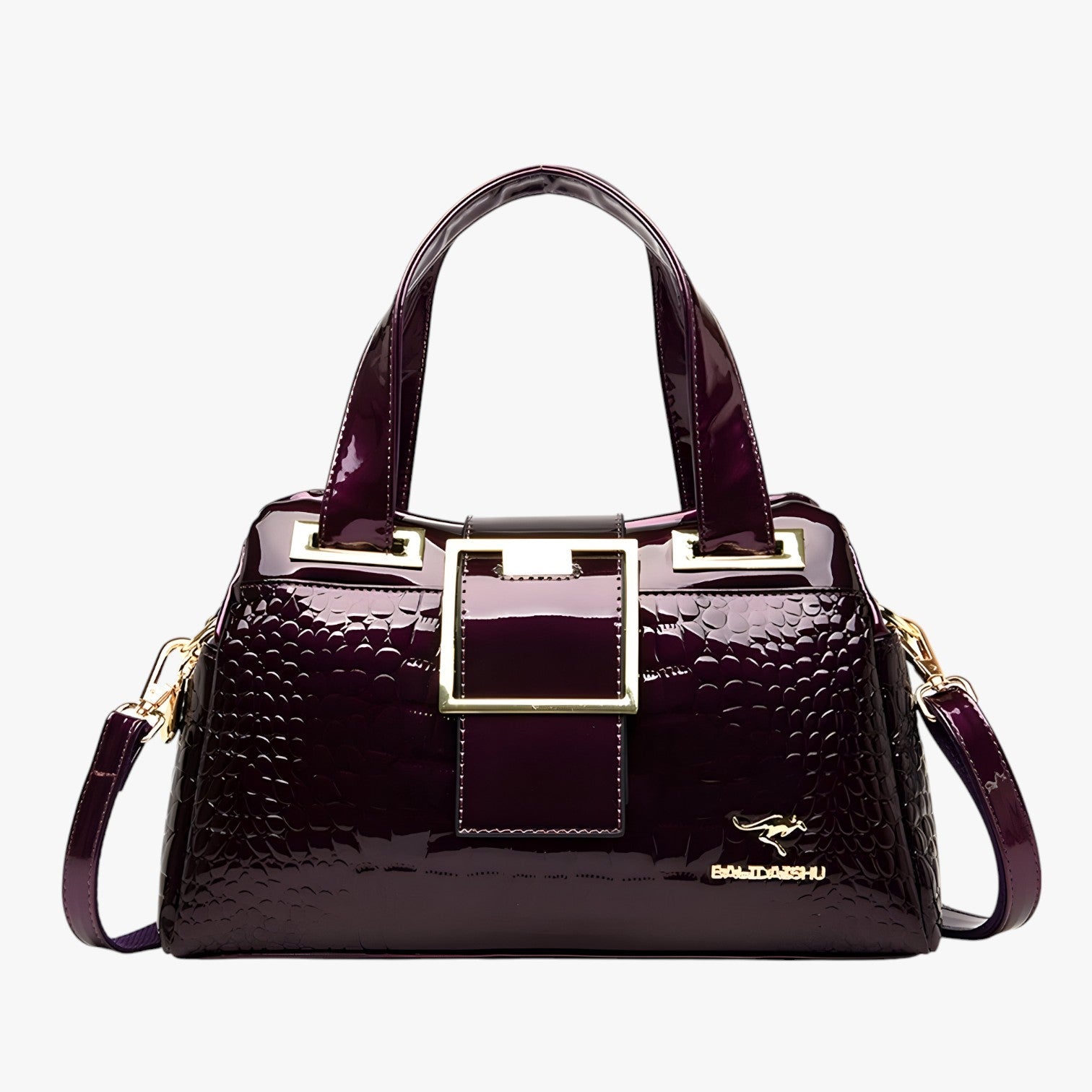 Dania | Elegante e Spazioso – Borsa a Tracolla in Finto Coccodrillo di Lusso - Viola - Bags handbags women bags - Concept Palermo