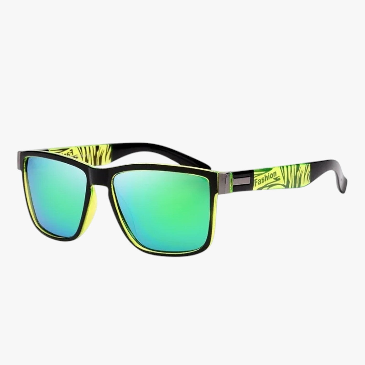 Nikolas | Occhiali da Sole Retrò Unisex Polarizzati, UV400, Anti-Riflesso, Stile di Design - 04 Green mirror Polarized - Fashion Sunglasses mens sunglasses Sunglasses sunglasses polarized men - Concept Palermo