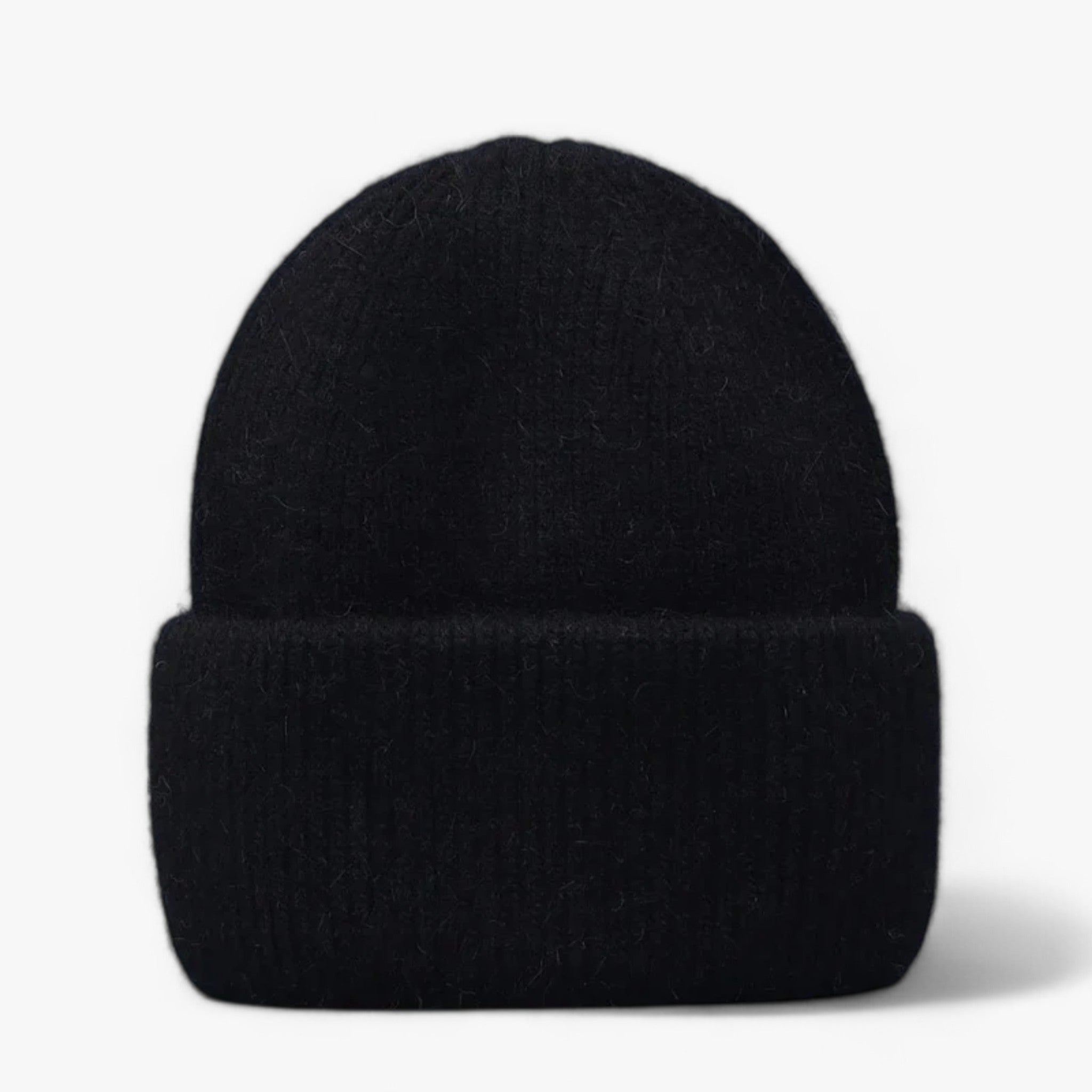 Elle | Cappello invernale: calore lussuoso con vera pelliccia di coniglio - Nero 54cm-60cm - bucket hats hat Sun Hats - Concept Palermo