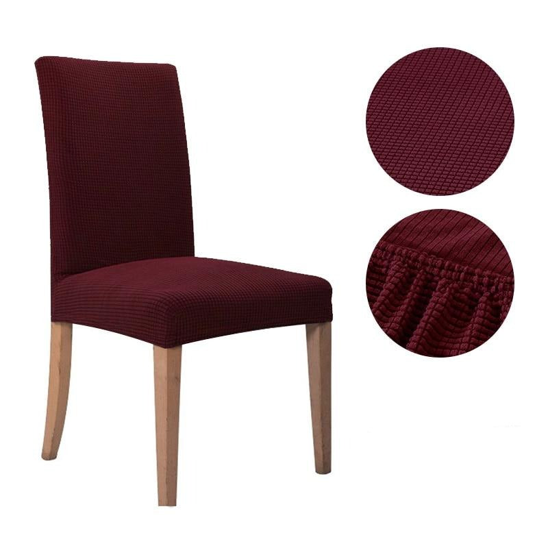 Copertura per Sedia Belleza | Confezione da 2 - Rosso Bordeaux | 2 pezzi - seat cover slipcovers - Concept Palermo