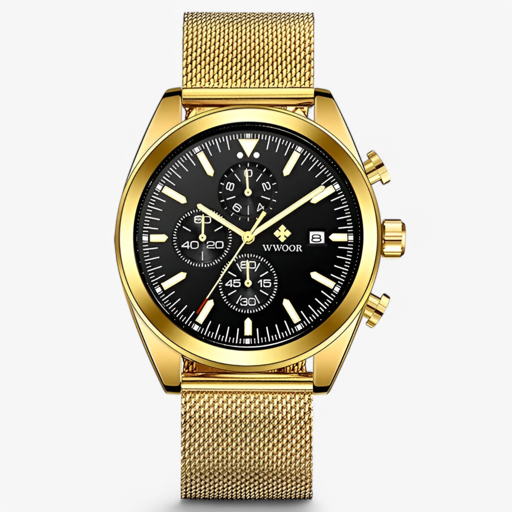 Felix | Orologio Cronografo Di Lusso In Acciaio Inossidabile - oro nero - - Concept Palermo
