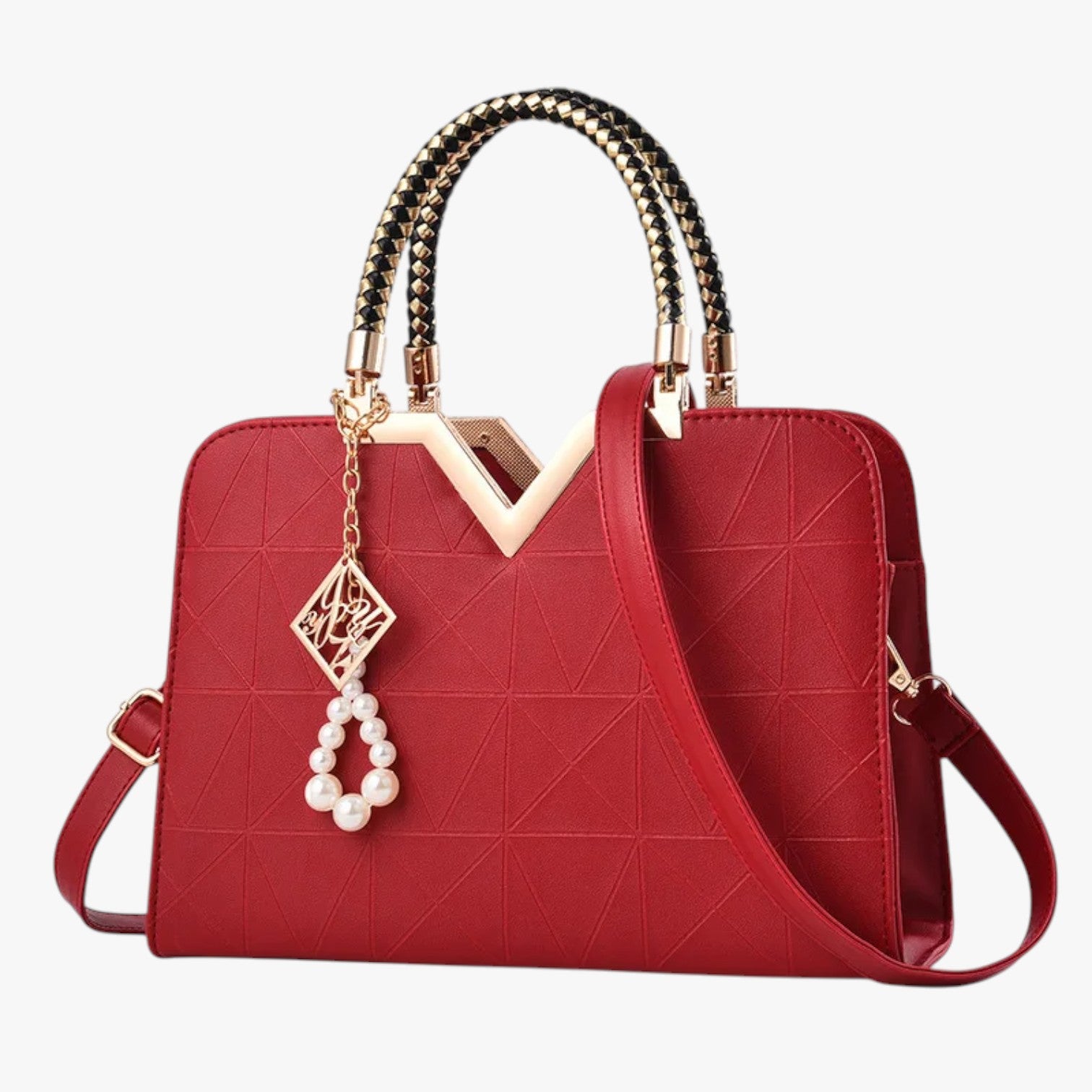 Pamela | Autumn Chic - Elegante borsa con cerniera e perle - - Bags women bags Women's handbags - Concept Palermo