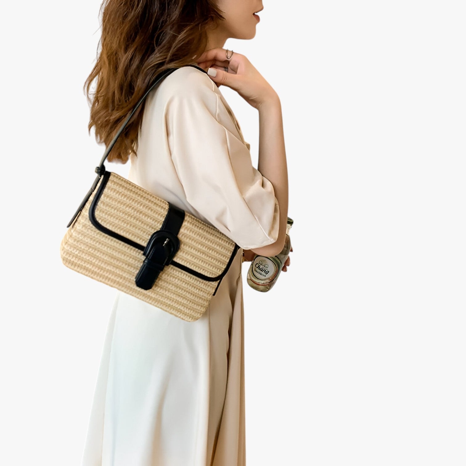 Amelie | Borsa da spiaggia in rattan fatta a mano di lusso - - handbags Women's handbags - Concept Palermo