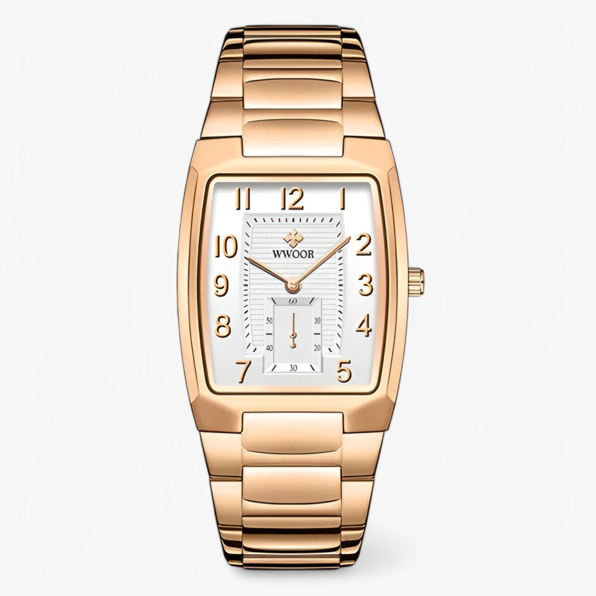 Soren | Orologio Business di Lusso con Quadrante Quadrato - rosa bianca - - Concept Palermo