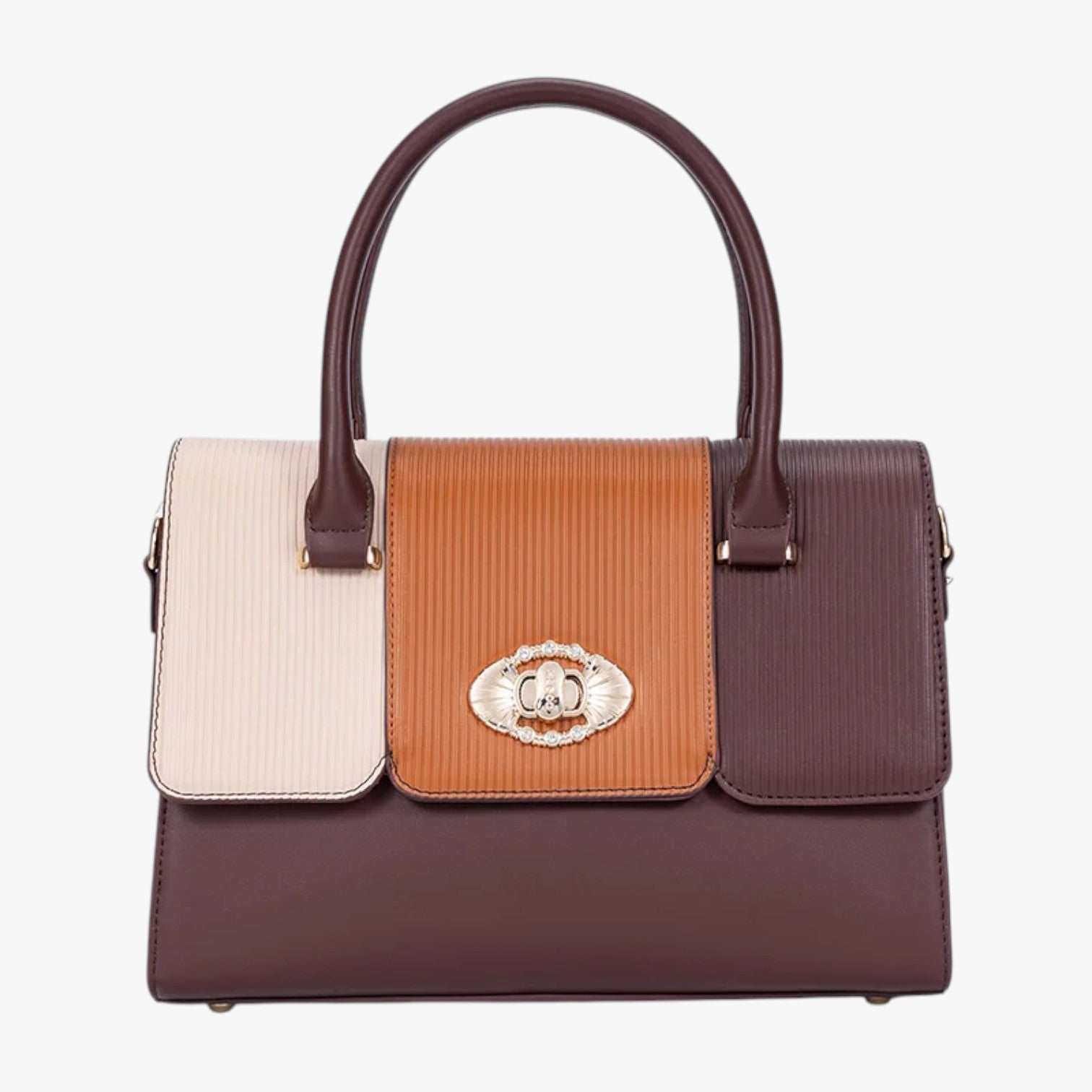 Karina | Borsa in pelle PU resistente e dallo stile raffinato - Marrone - Bags women bags Women's handbags - Concept Palermo