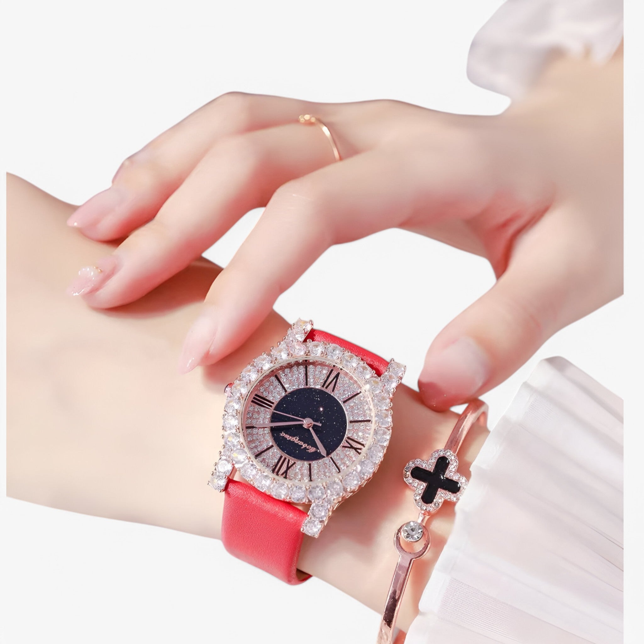 Beatris – Orologio da Donna Elegante con Cristalli e Diamanti - - female watch watch for women - Concept Palermo