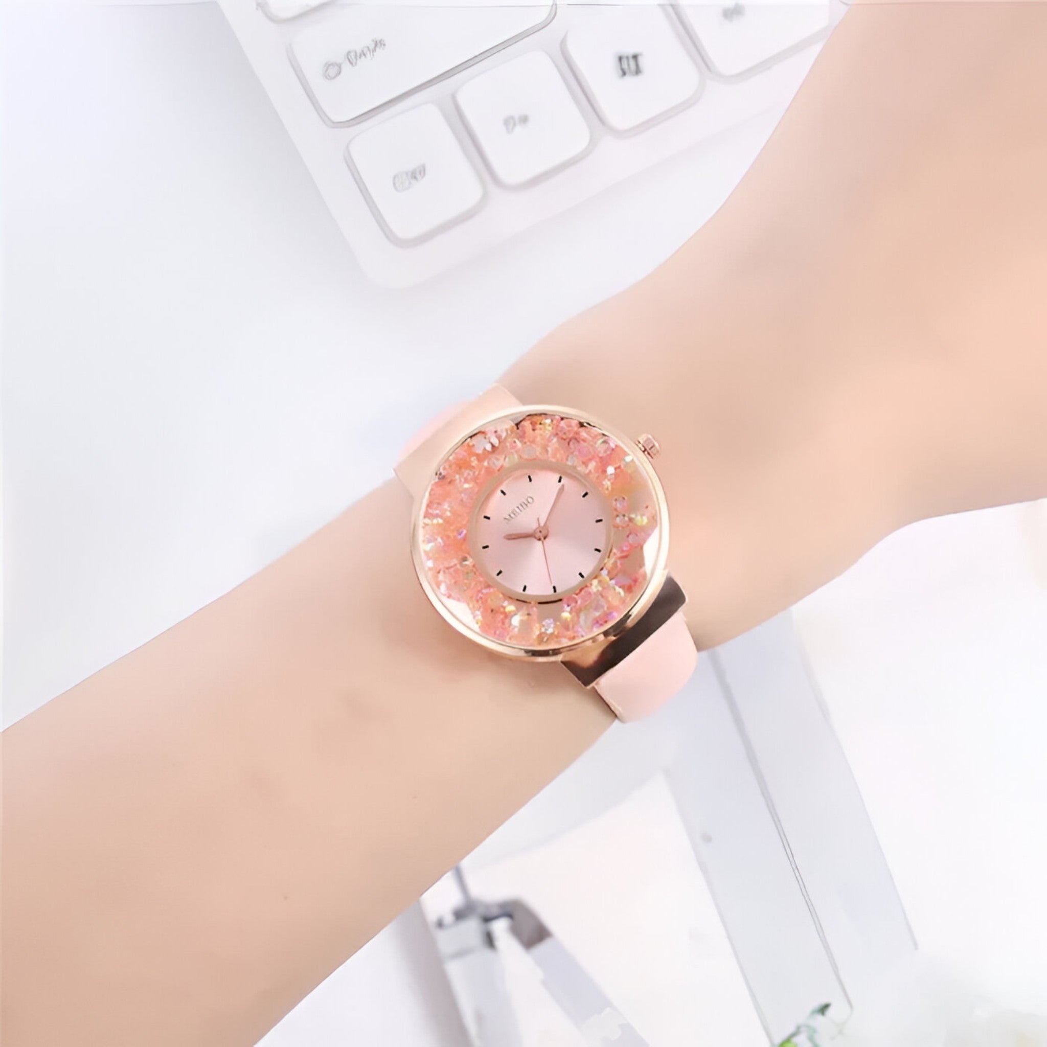 Edith | Orologio da donna con cinturino in cuoio stile bracciale e movimento al quarzo - - female watch watch for women - Concept Palermo