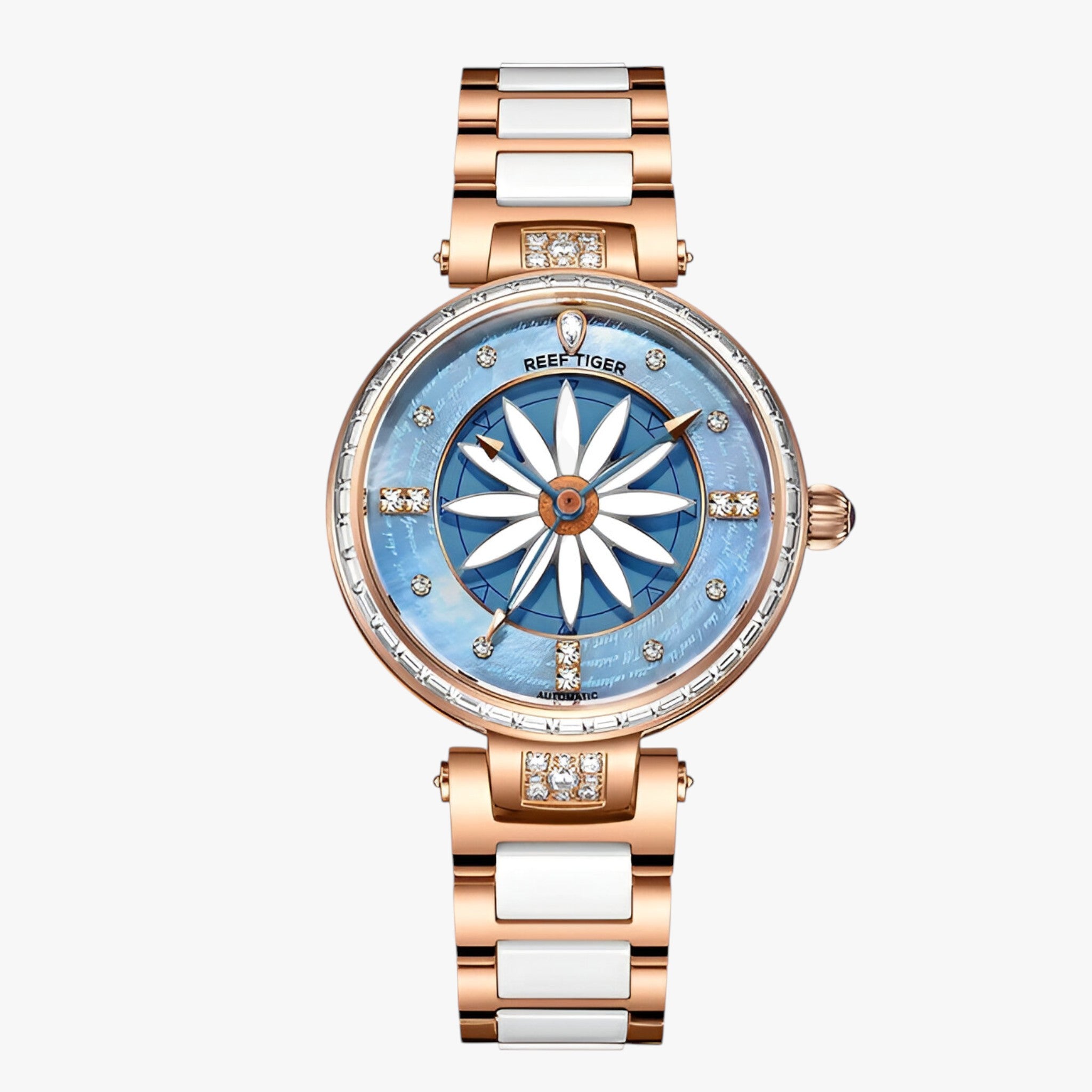 Valentina | Orologio da donna placcato oro e impermeabile - Rosa Blu - female watch watch for women - Concept Palermo