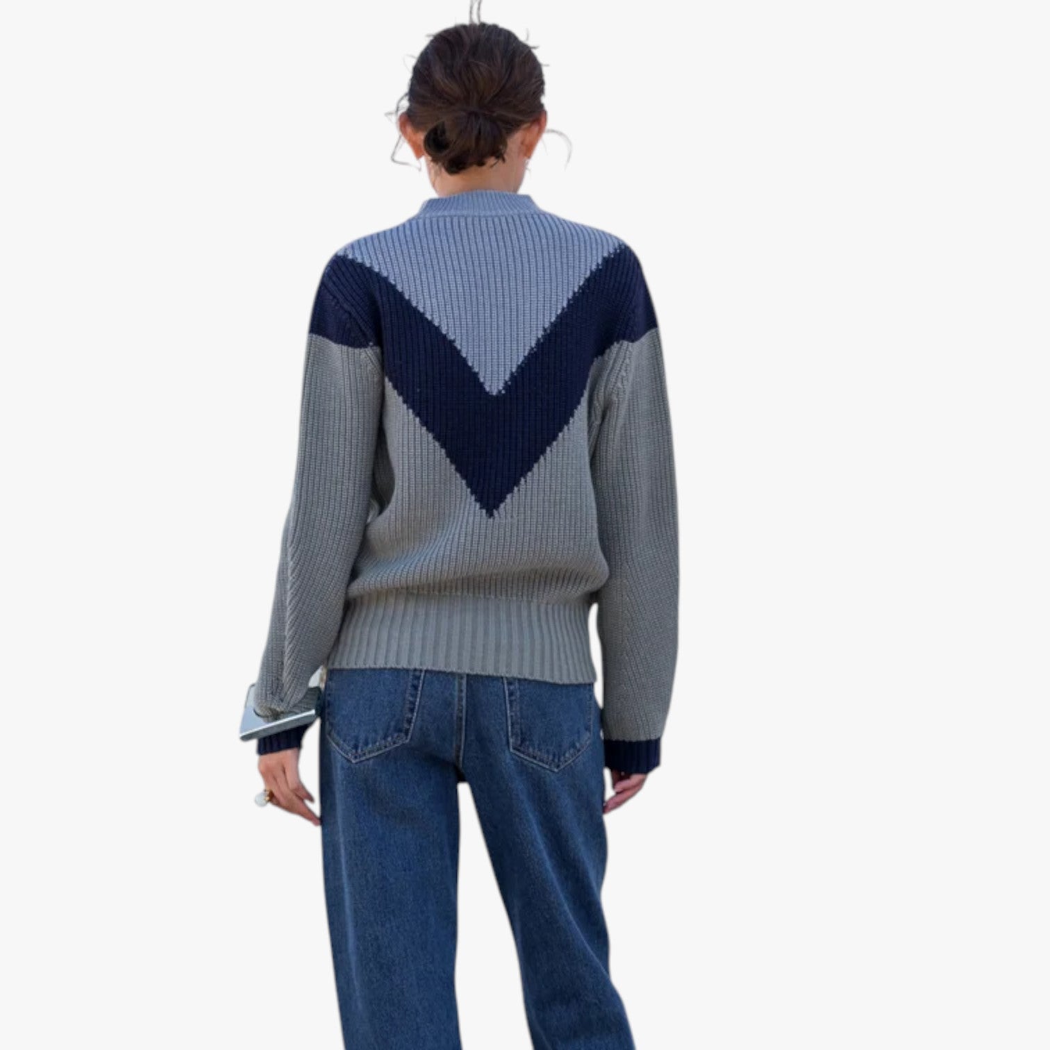 Manilyn | Calore avvolgente - Maglione in alpaca blu lavorato a maglia grossa - - Sweater sweater women sweaters & cardigans - Concept Palermo