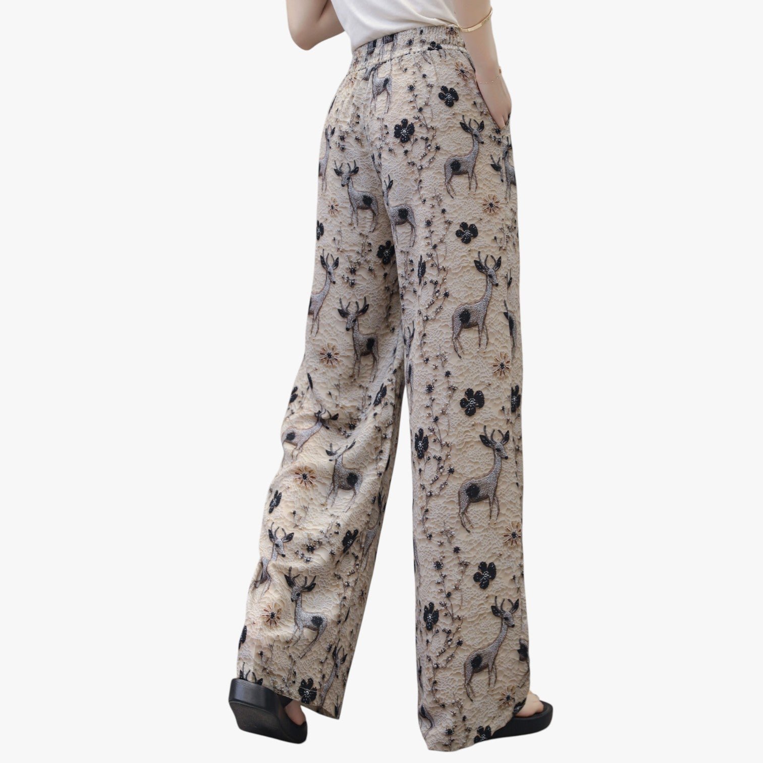 Cheryl | Pantaloni estivi in chiffon con tasche – Leggeri e casual - - pants pants for women women pants - Concept Palermo
